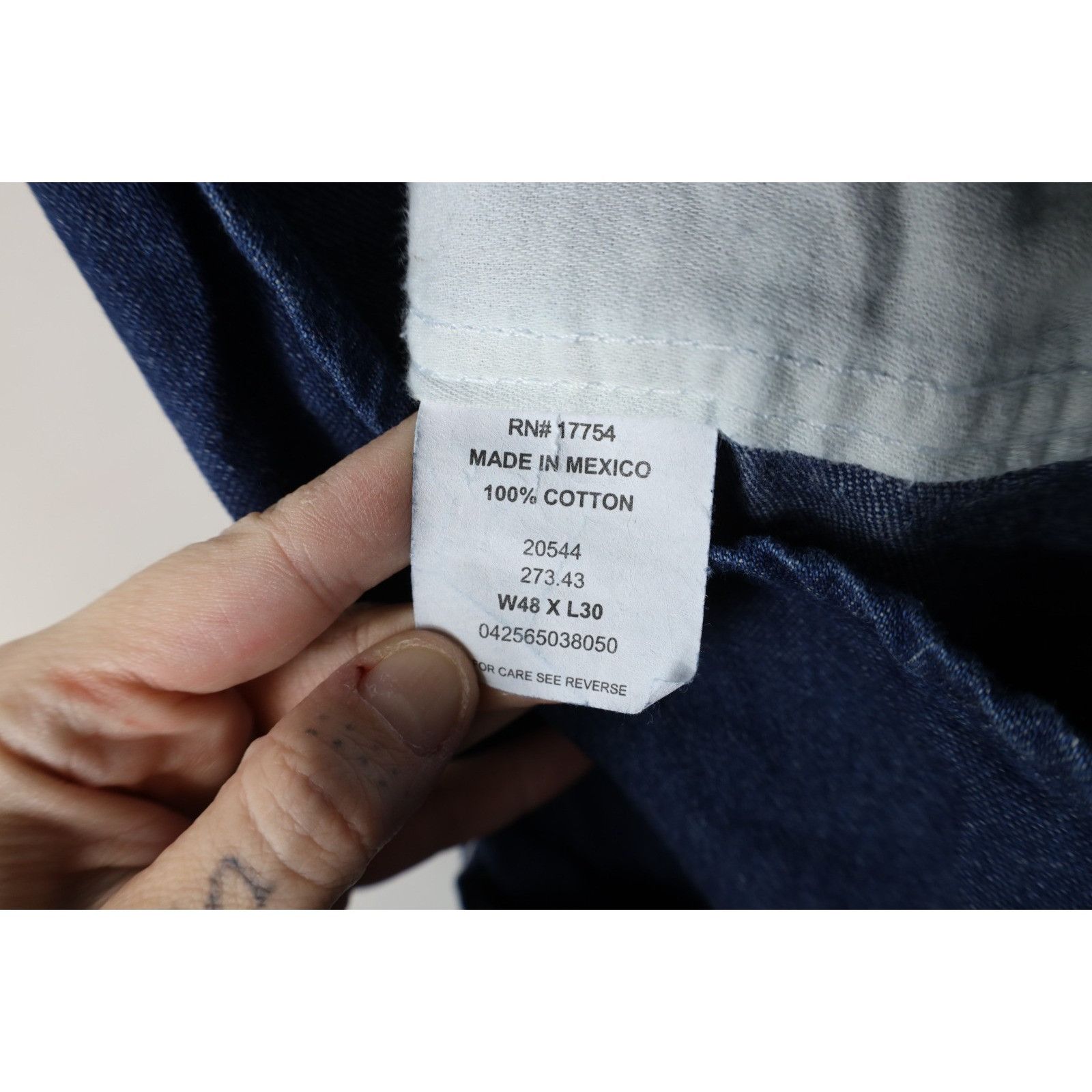 Vintage Vintage 90s Streetwear Faded Wide Leg Denim Overalls 48x30 Size US 44 / EU 60 - 11 Thumbnail