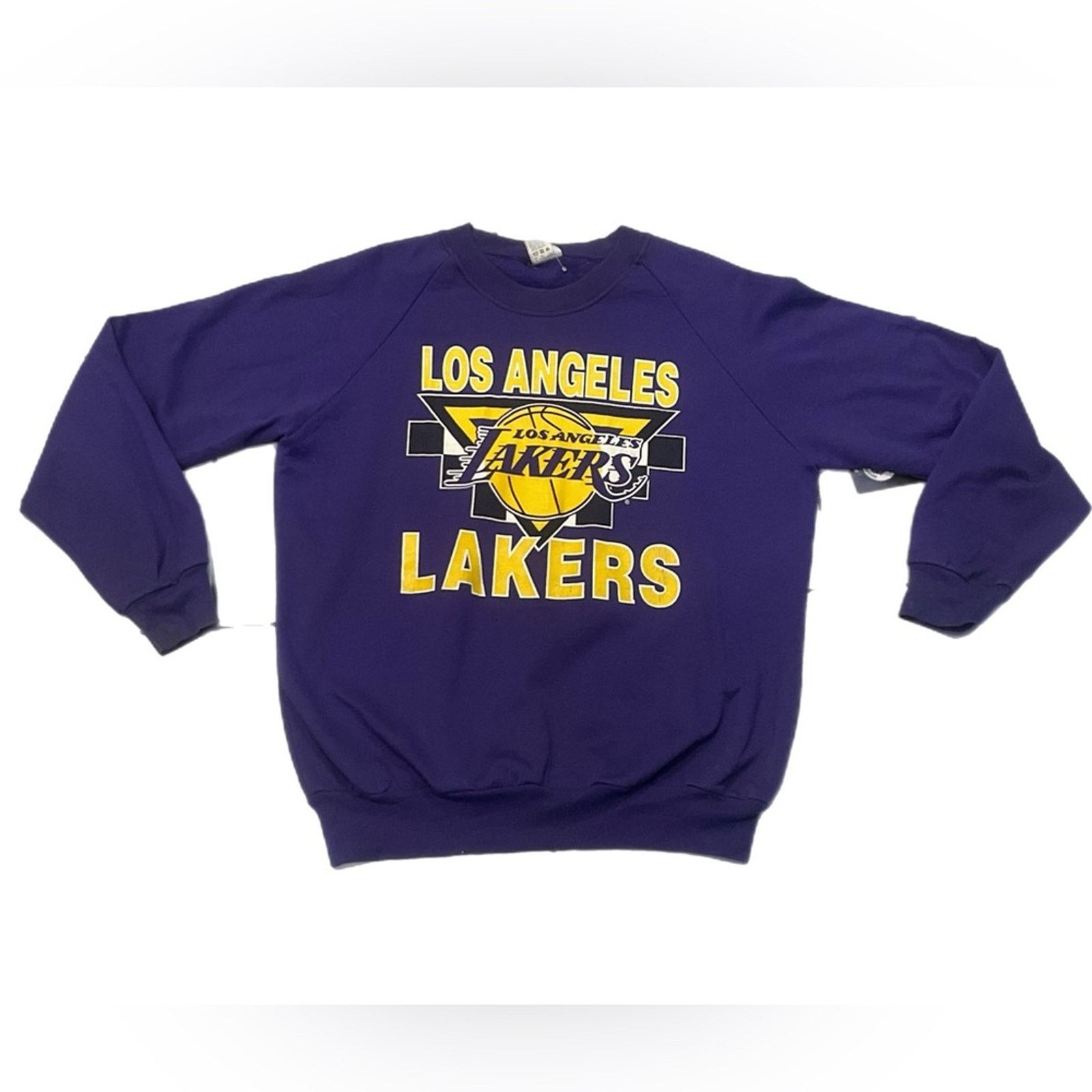 Vintage Vintage 90s Los Angeles Lakers NBA Crewneck Sweatshirt Size US L / EU 52-54 / 3 - 1 Thumbnail