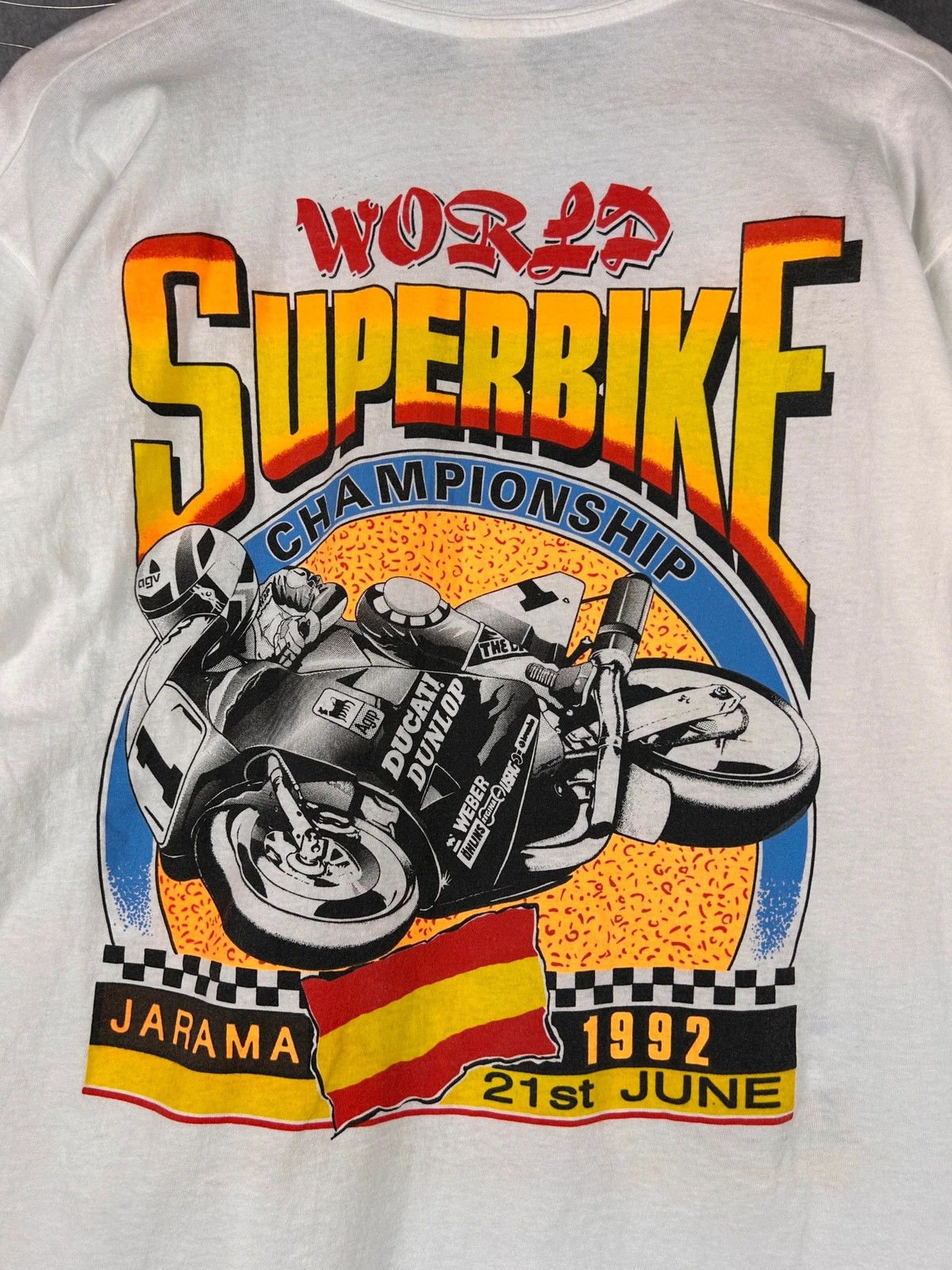 Vintage World superbike championship jarama tee from 1992 roku Size US L / EU 52-54 / 3 - 8 Thumbnail