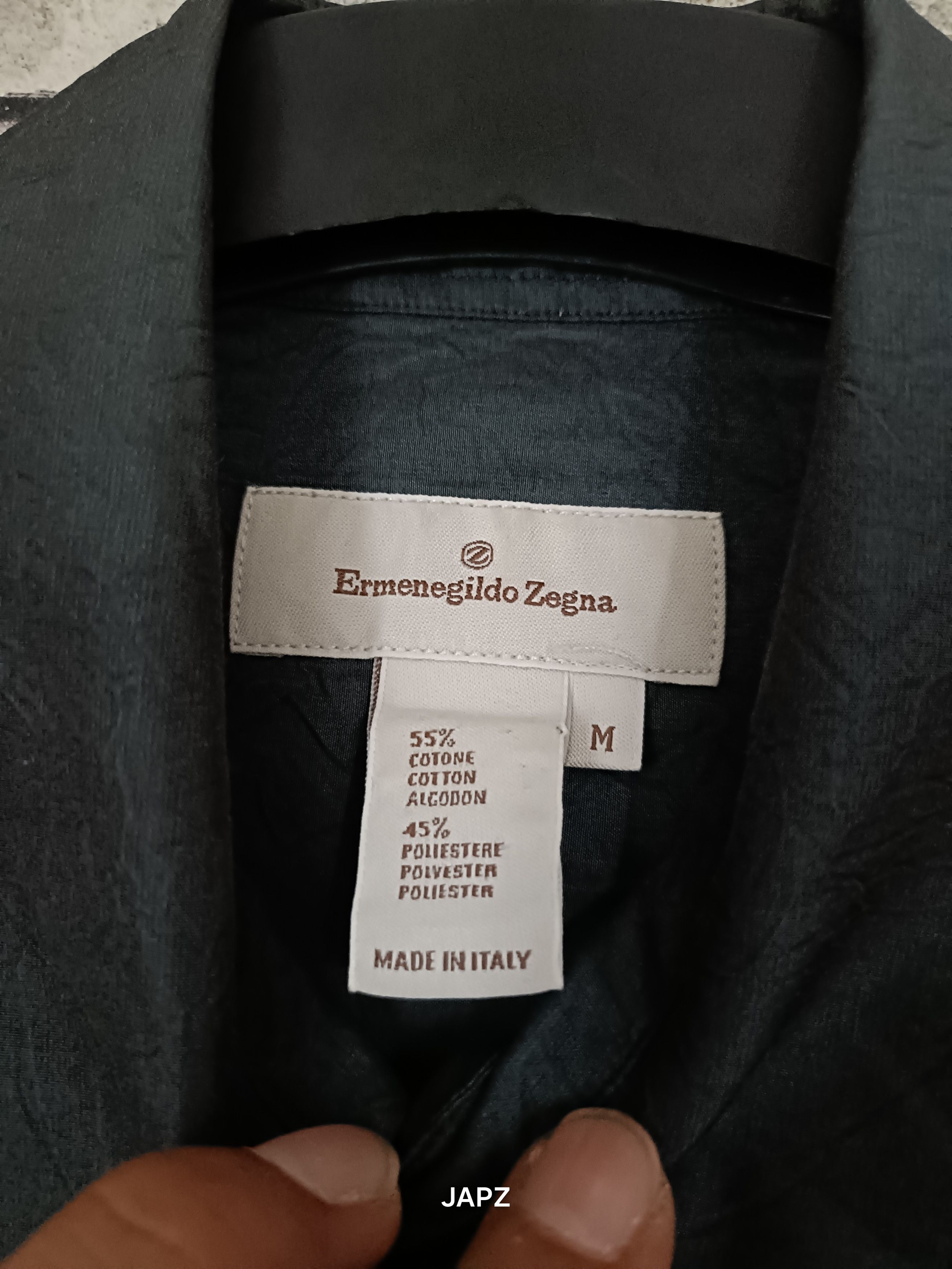 Ermenegildo Zegna Ermenegildo zegna crinkle dress shirt Size US M / EU 48-50 / 2 - 6 Thumbnail