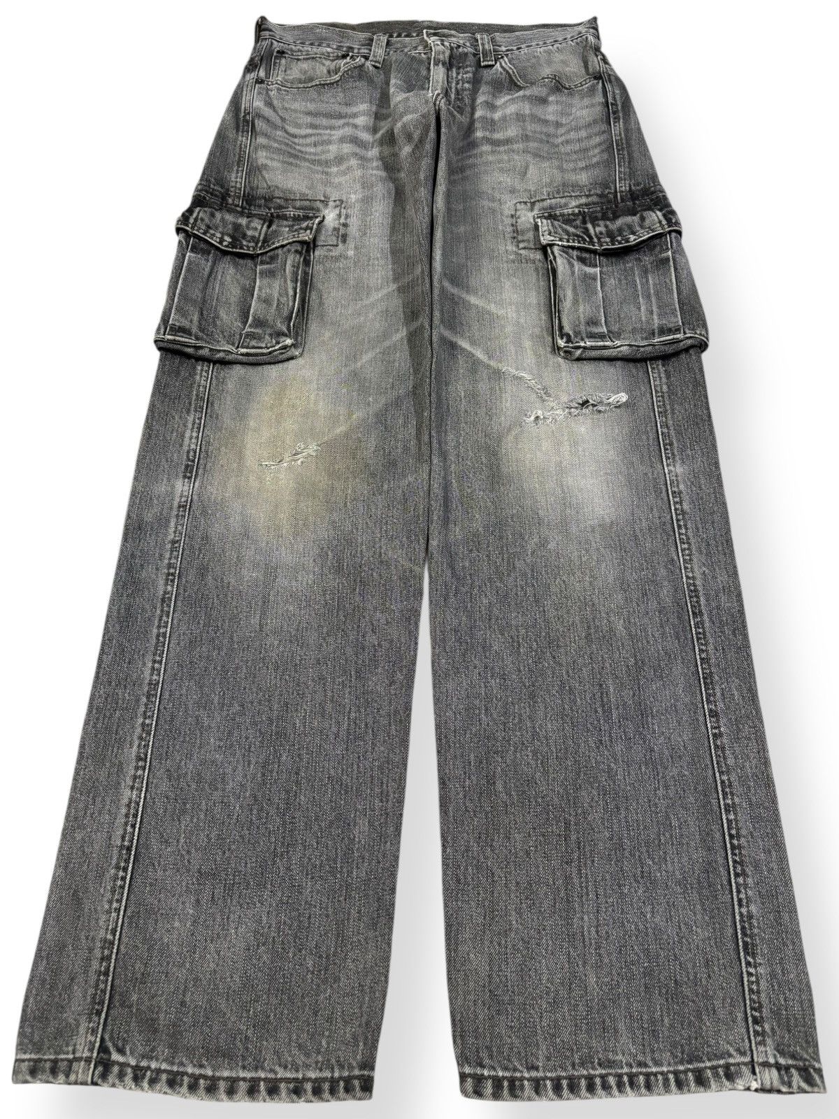 Levi's Vintage Levis 503 Faded Baggy Distressed Cargo Grunge Jeans Size US 32 / EU 48 - 1 Thumbnail