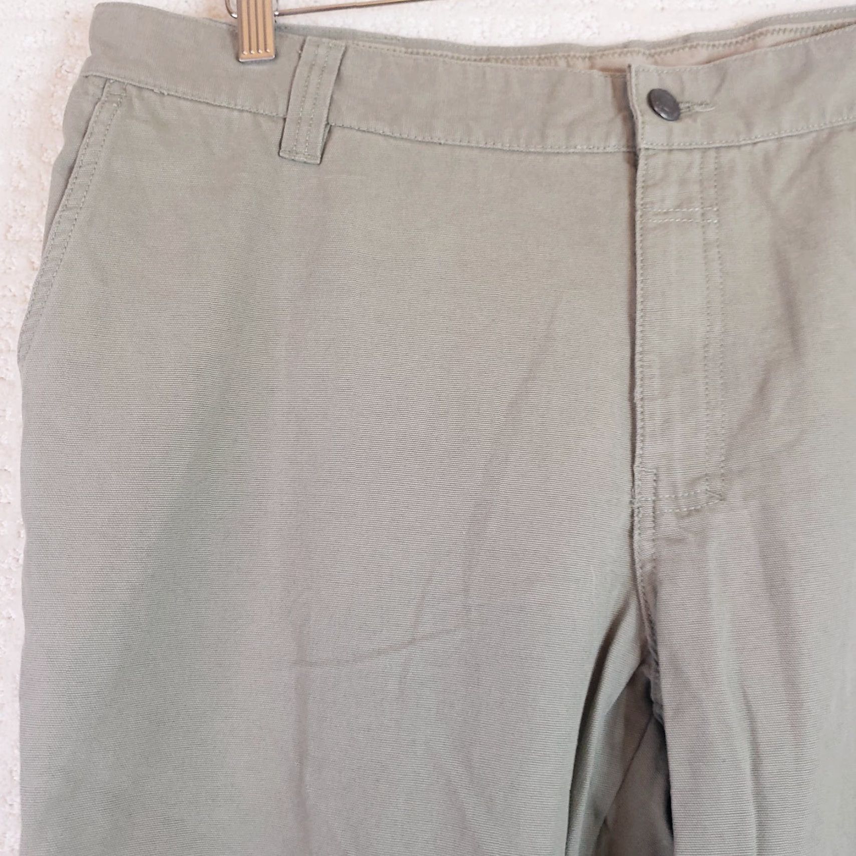 Vintage Columbia Pants Mens 40x30 Regular Fit Tan Beige Flat Front Cotton Spandex Size US 40 / EU 56 - 3 Thumbnail