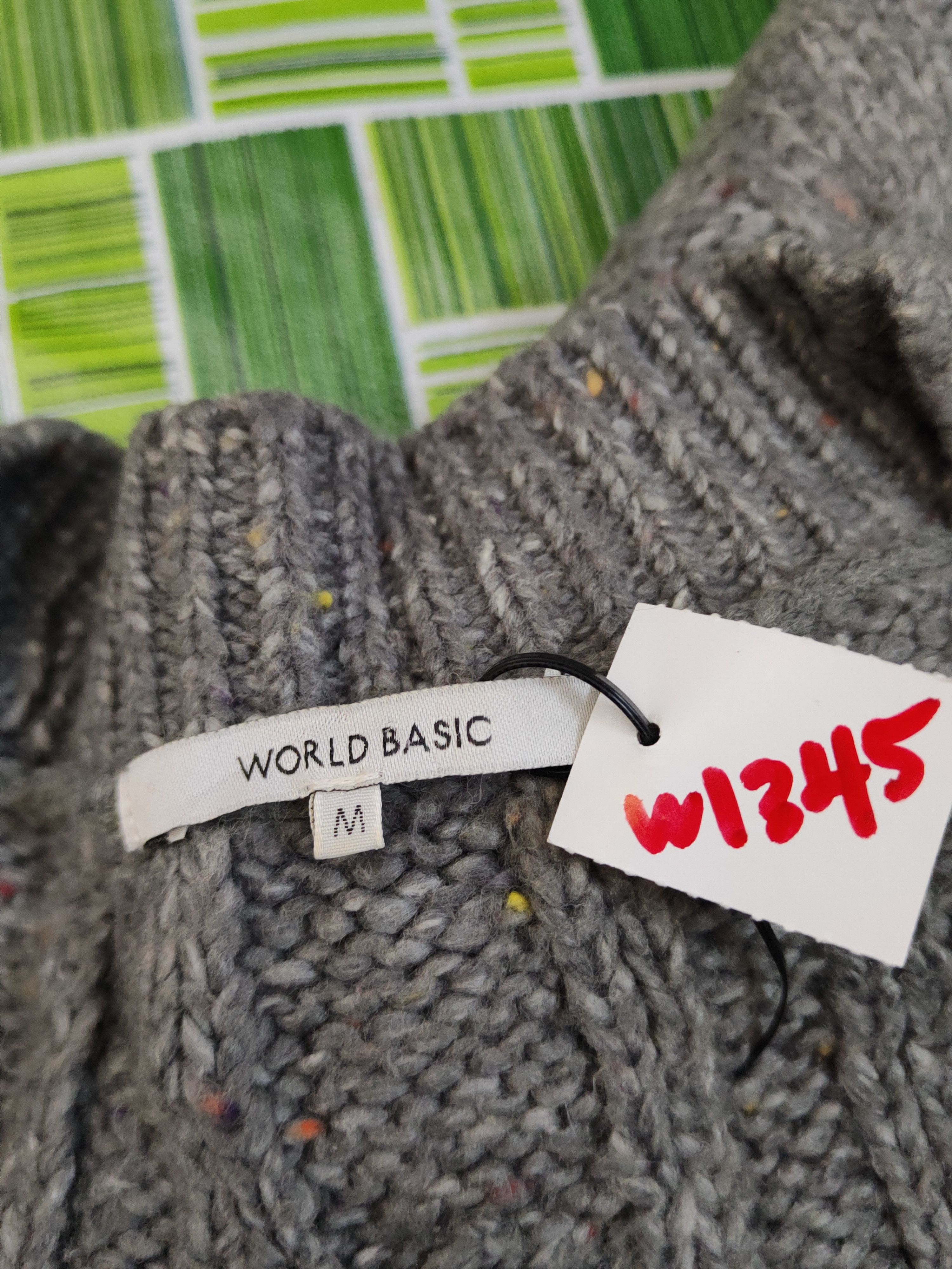 Aran Isles Knitwear World Basic Dark Gray Knitwear Cardigan #W1345 Size US M / EU 48-50 / 2 - 11 Thumbnail