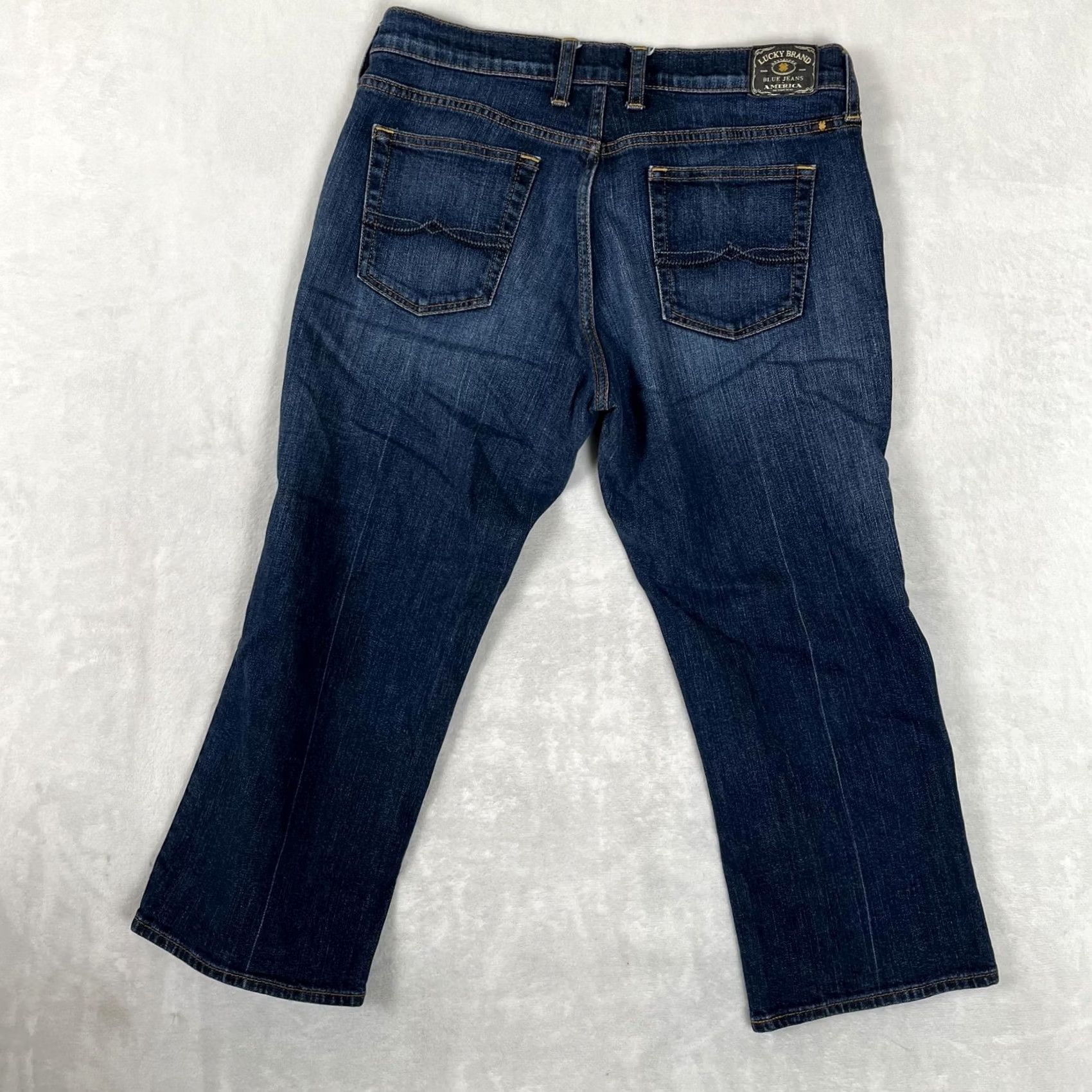 Lucky Brand Lucky Brand Classic Rider Crop Jeans Womens 10/30 Blue Medium Wash Stretch Denim Jeans Size 32" / US 10 / IT 46 - 7 Thumbnail
