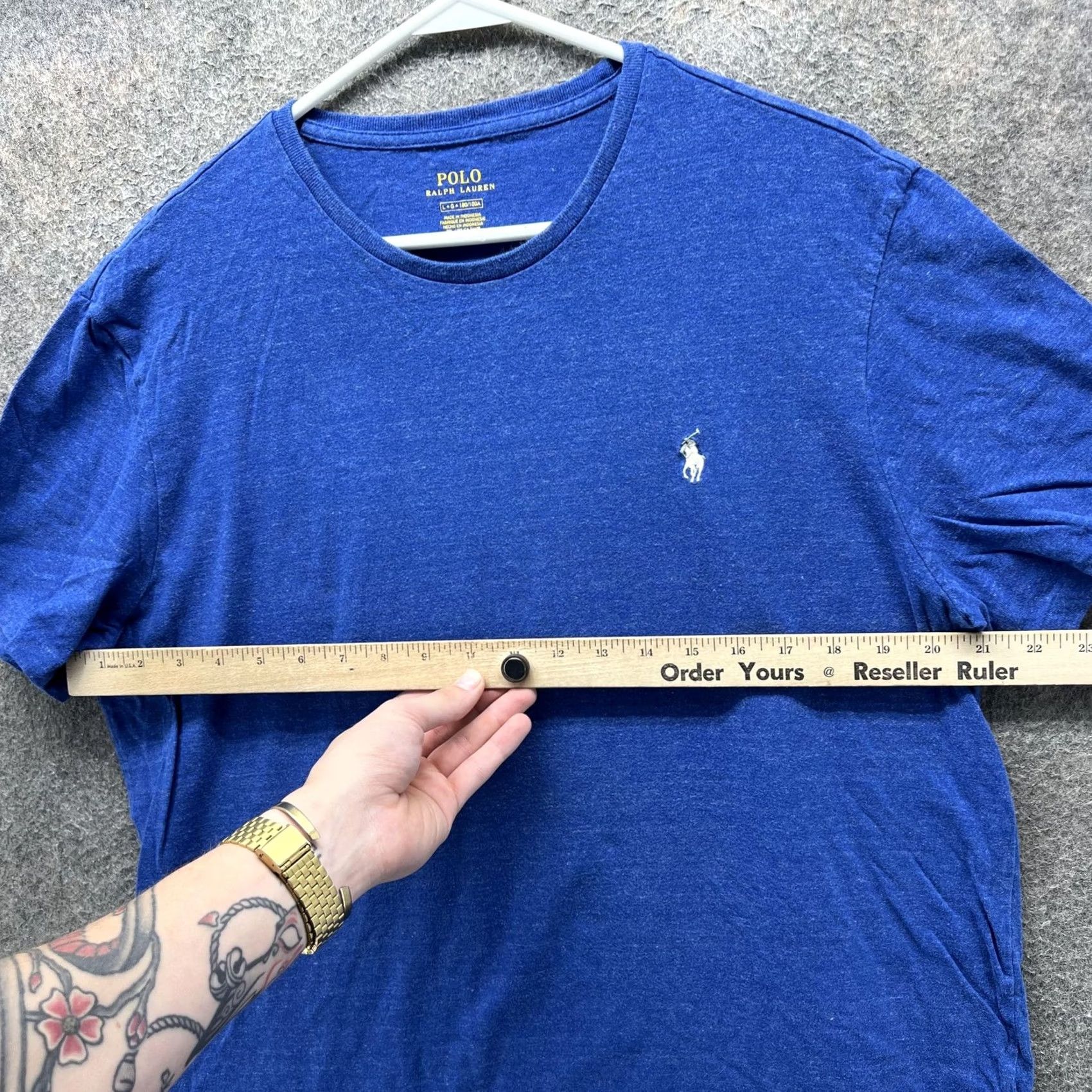 Polo Ralph Lauren Polo Ralph Lauren Shirt Mens Large Blue Crewneck Embroidered Pony Casual Tee Size US L / EU 52-54 / 3 - 4 Thumbnail