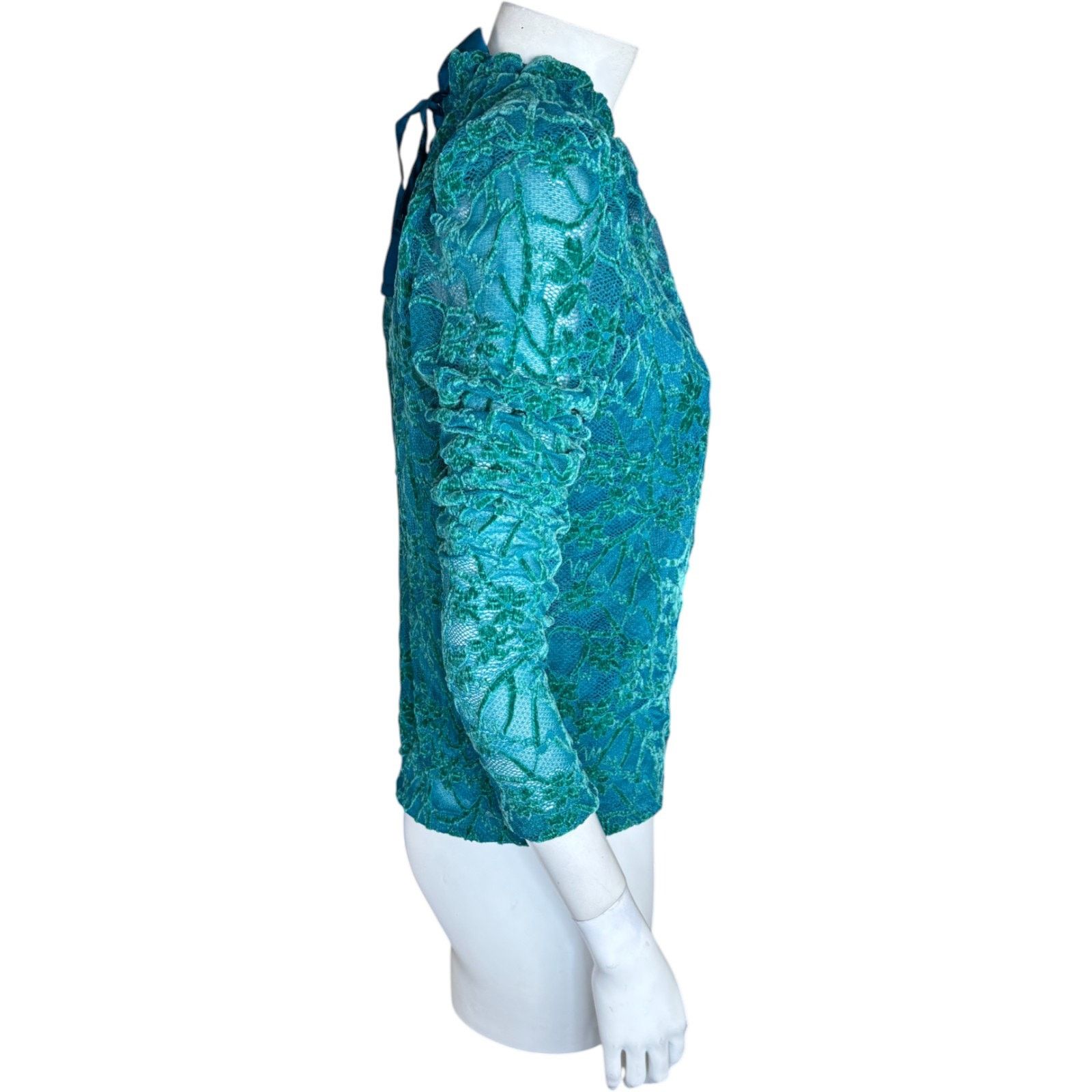 Other G Giuliana Teal Lace Cami Tank Top Adjustable Straps XS Size XS / US 0-2 / IT 36-38 - 7 Thumbnail