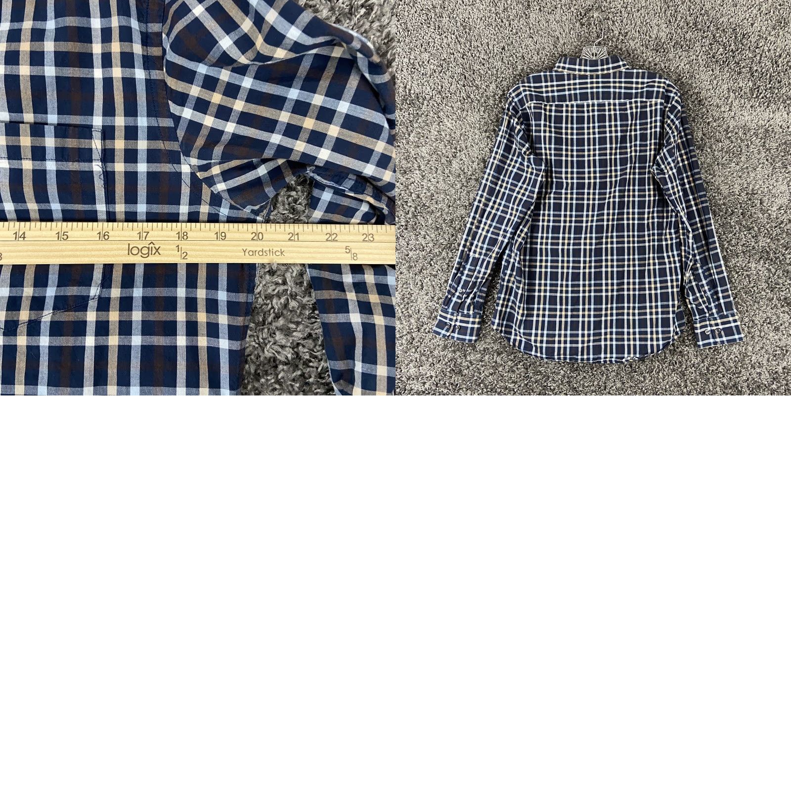 Banana Republic Banana Republic Button-Up Shirt Plaid Long Sleeve Men’s S Multicolor Blue Plaid Shirt Size US S / EU 44-46 / 1 - 8 Thumbnail