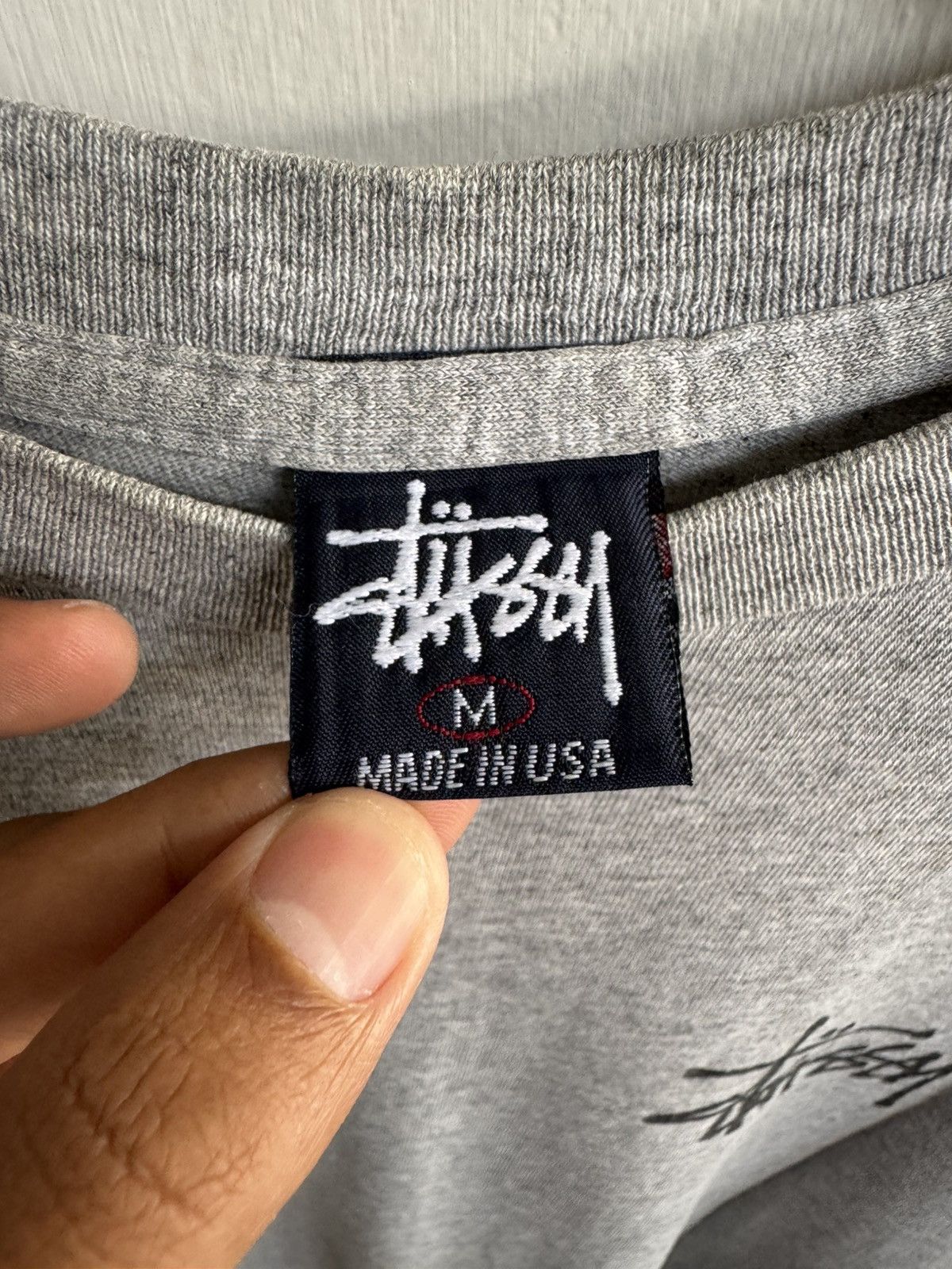 VINTAGE 90S STUSSY DRAGON GREY TEES 🐲