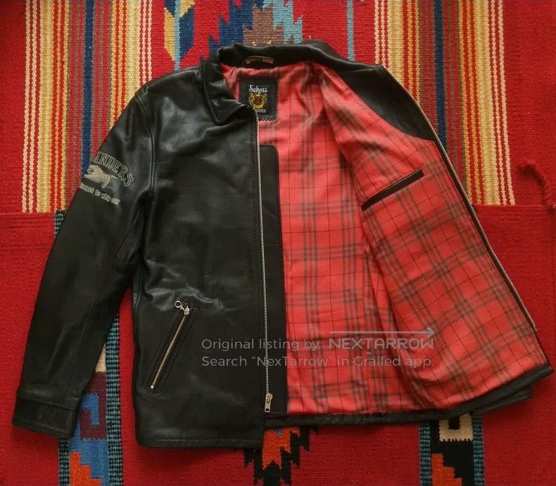 Schott Schott Straight up the leather coat Size US L / EU 52-54 / 3 - 6 Thumbnail