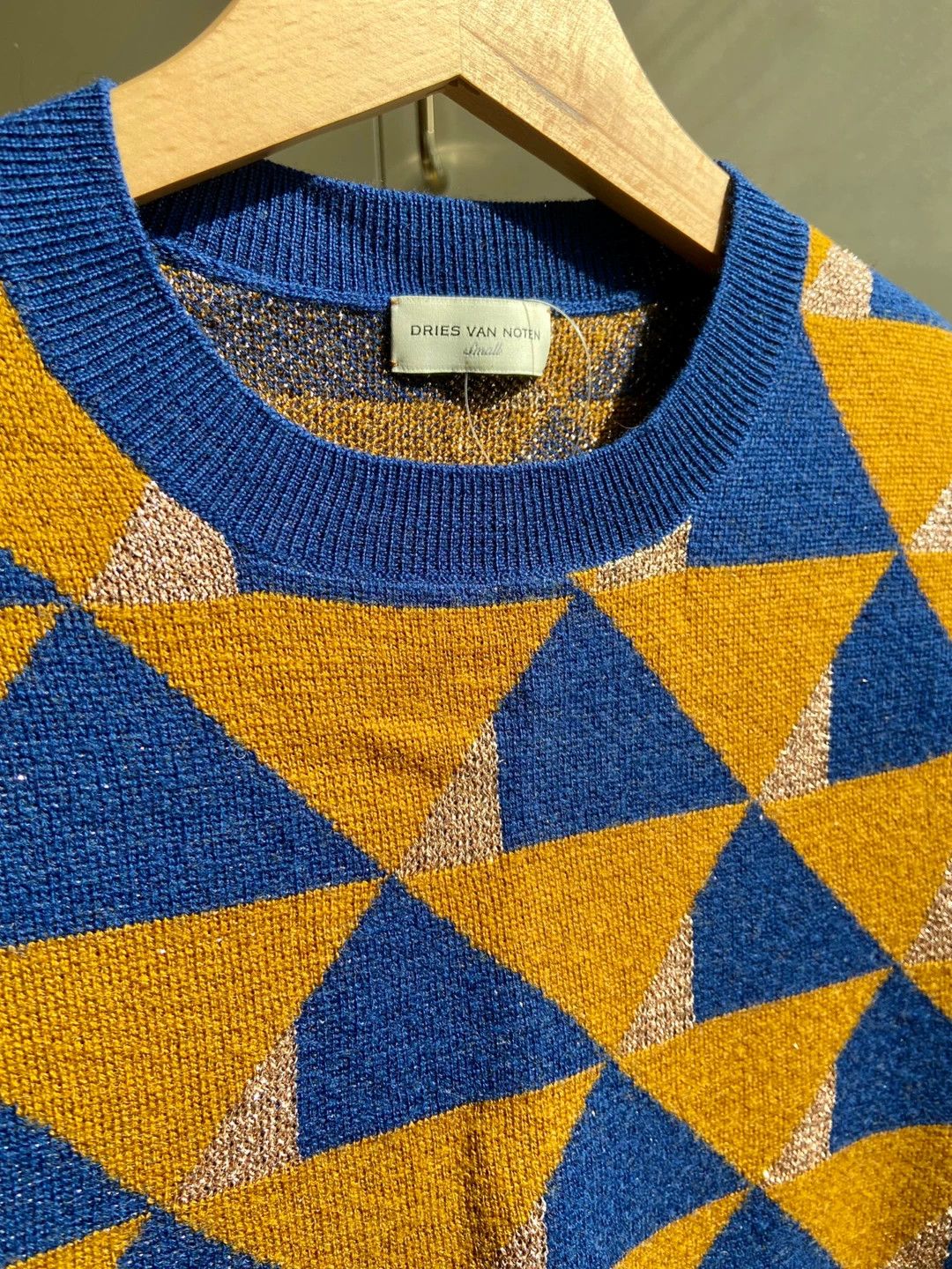 Dries Van Noten Dries Van Noten 17 Geo Metallic Wool Sweater S 99New Size S / US 4 / IT 40 - 5 Thumbnail