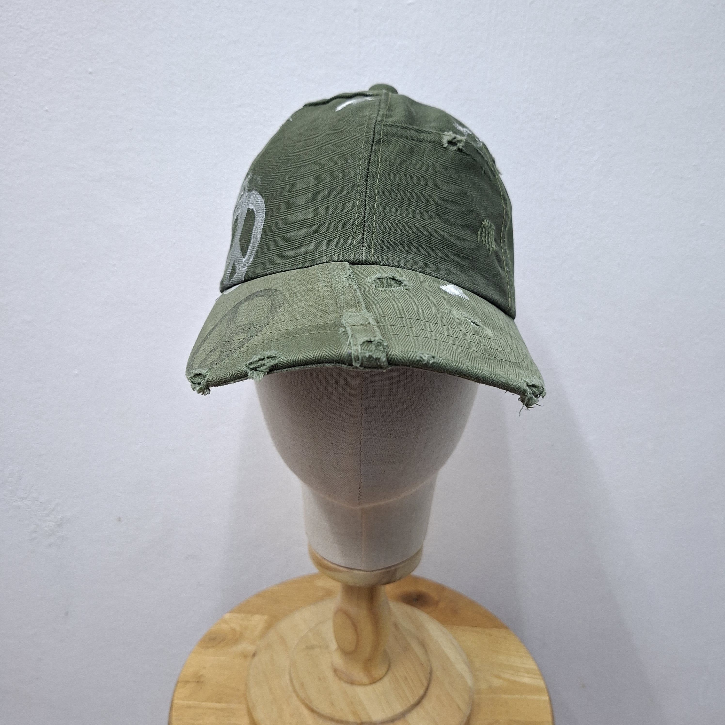 Japanese Brand 💥Japan military army style distressed cap Size ONE SIZE - 3 Thumbnail