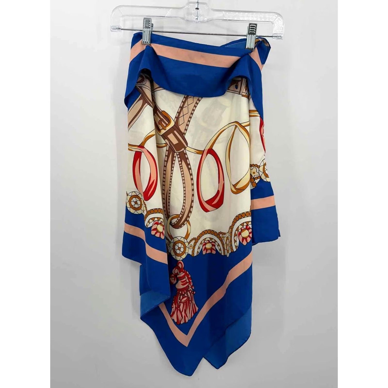 Vintage La Fiorentina Blue Poncho Blouse One Size Size ONE SIZE - 2 Thumbnail