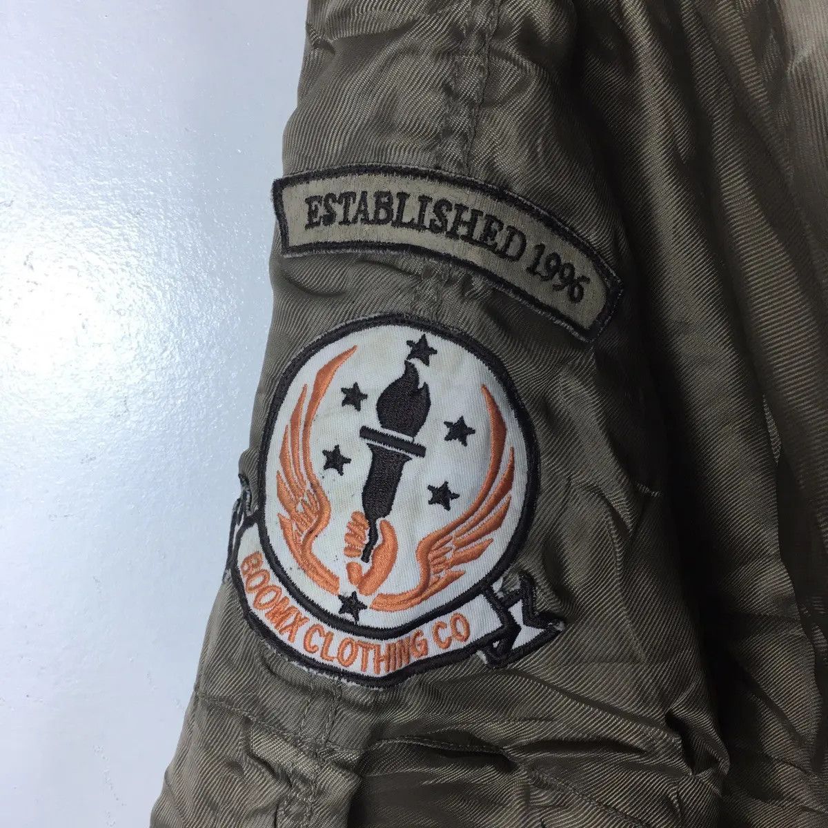 Vintage Vtg BOOMX Flight Jacket World War Fighter Bomber Puff Size US XXL / EU 58 / 5 - 4 Thumbnail