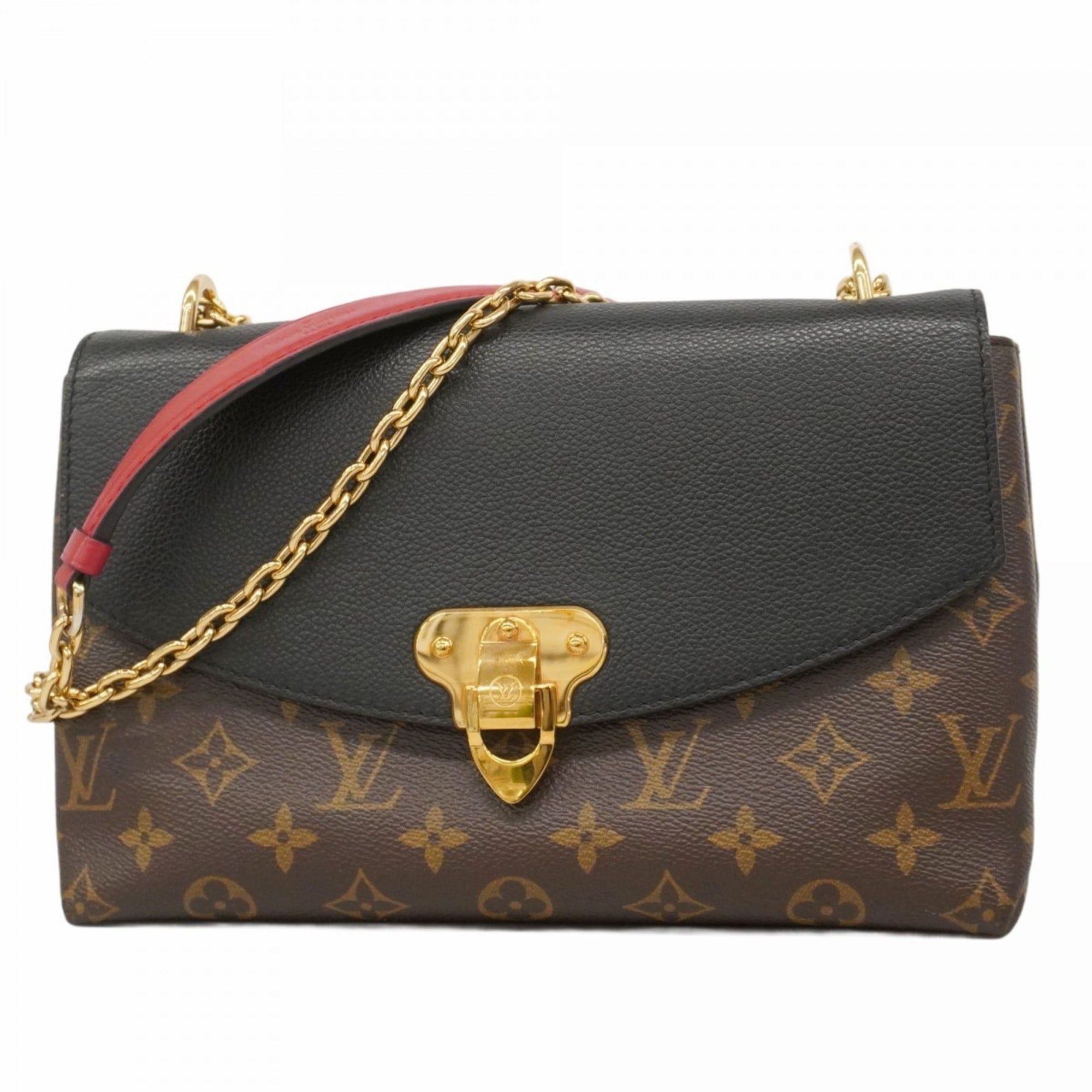 Louis Vuitton Monogram Samplacid Shoulder Bag M43714 Brown Noir Women's