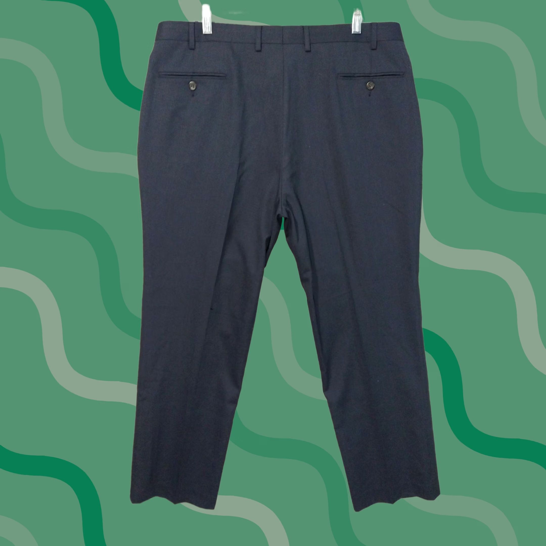 Chaps Chaps Pants Mens 40x30 Blue Wool Dress Tapered Front Flat Front Trouser Preppy Vintage: No Category: Pants Size US 40 / EU 56 - 1 Thumbnail