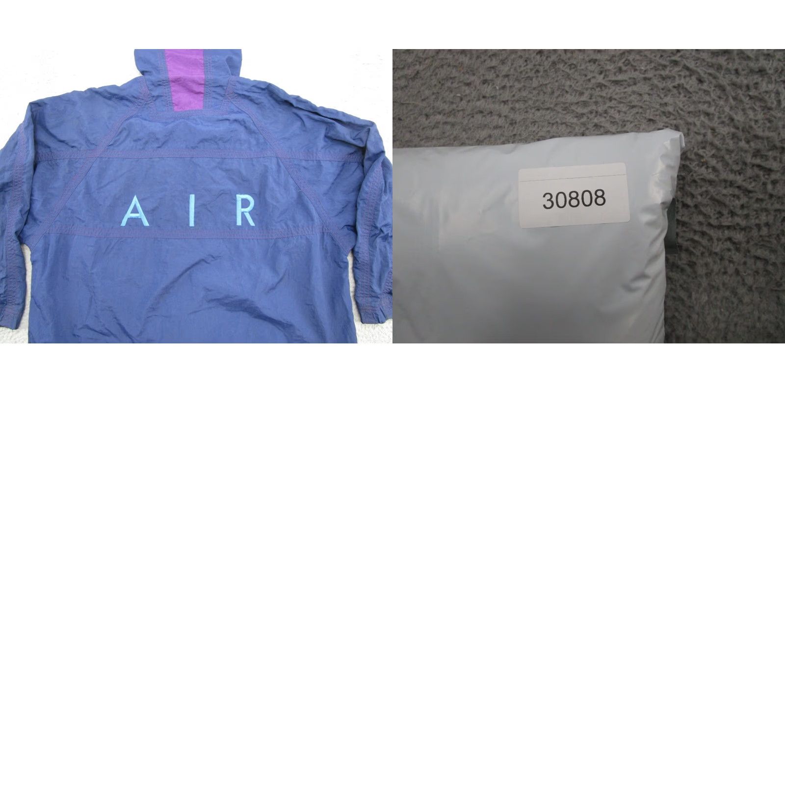 Nike VINTAGE Nike Air Purple Windbreaker Jacket Hooded Men’s M Purple 90s Windbreaker Nike Air Mens Size US M / EU 48-50 / 2 - 10 Thumbnail