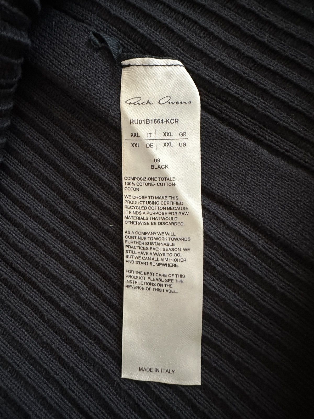 Rick Owens Biker knit sweater Size US XXL / EU 58 / 5 - 5 Thumbnail
