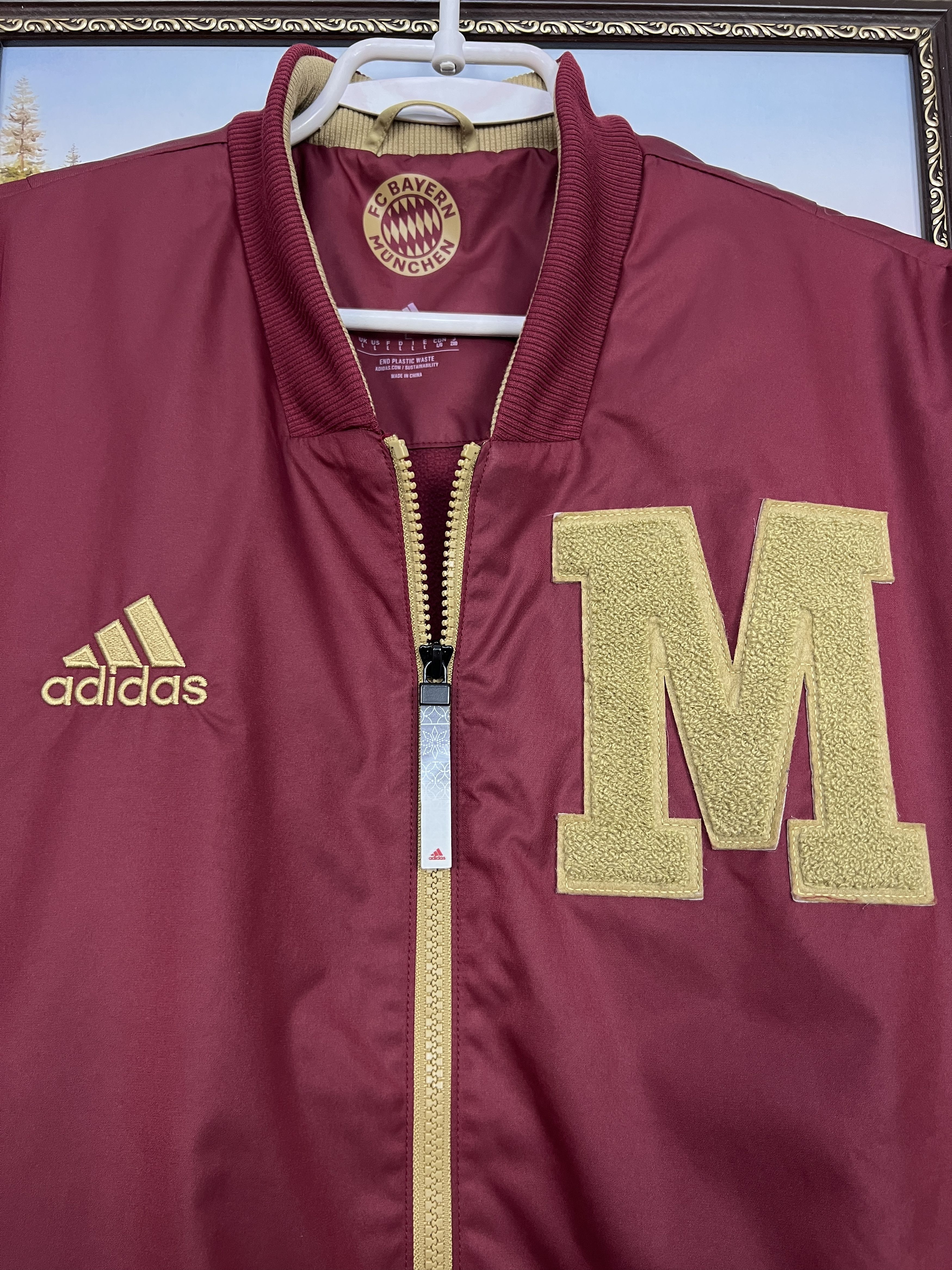 Adidas Adidas Bayern Munich Football Red Jacket Soccer Size US L / EU 52-54 / 3 - 3 Thumbnail