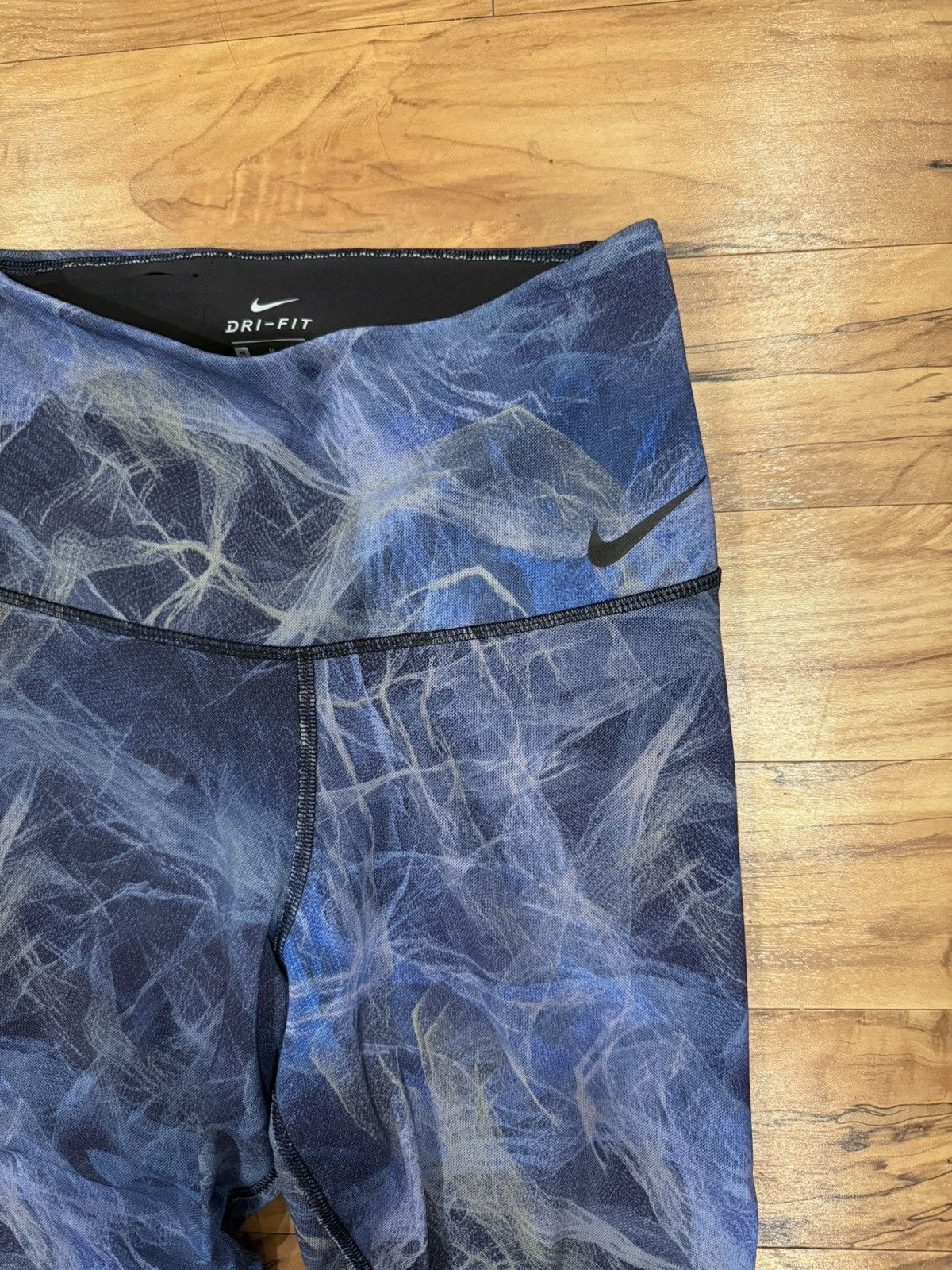 Nike Nike Dri-Fit Legend Pants - Blue Abstract Print, Size Medium Size 30" / US 8 / IT 44 - 2 Thumbnail