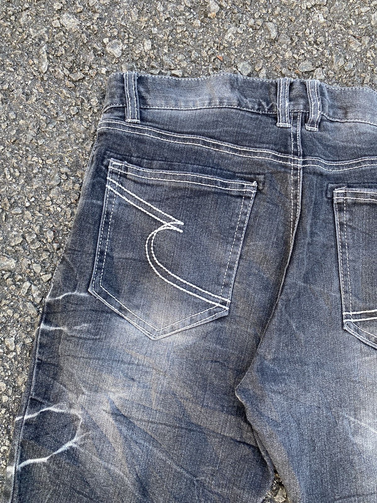 semanticdesign Semantics Design Japan Curve Leg Honeycomb Design Jeans Size US 30 / EU 46 - 12 Thumbnail