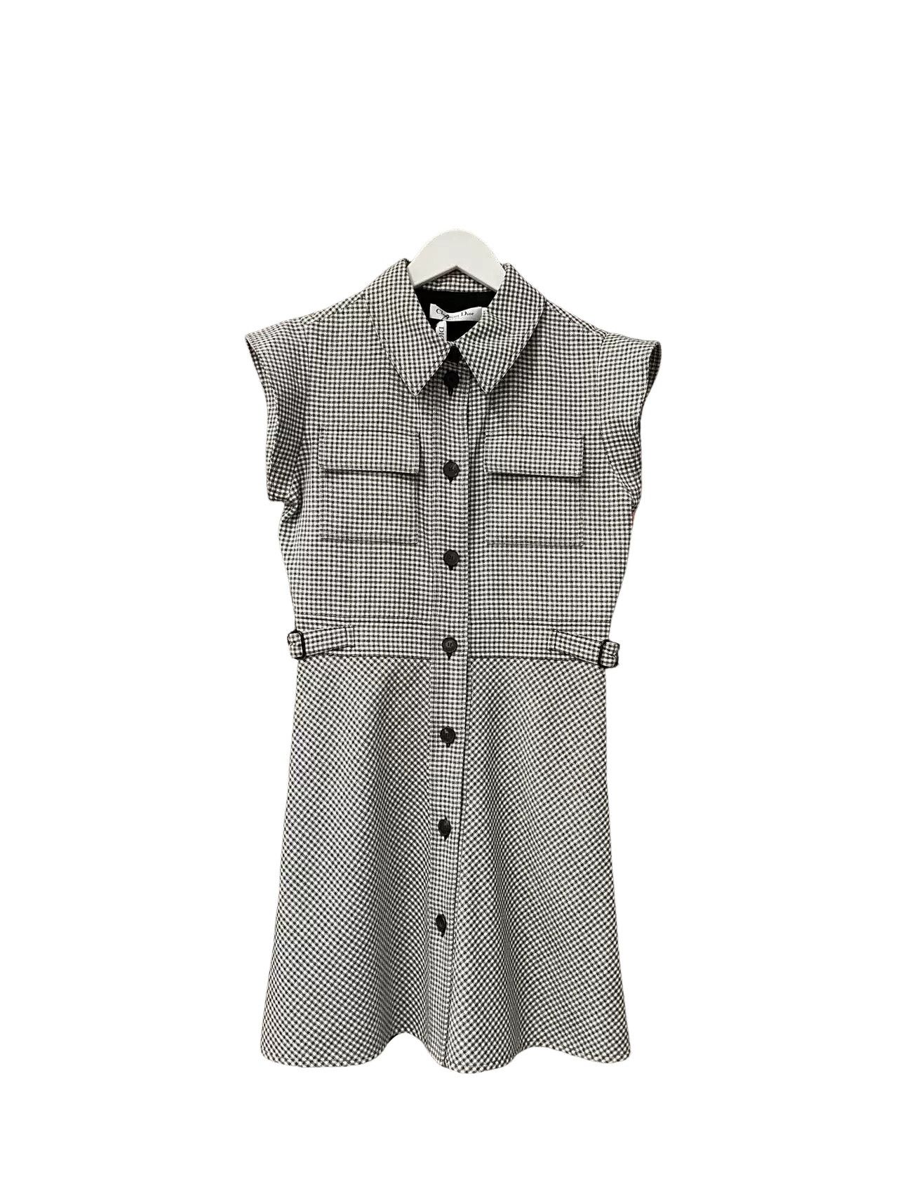 Dior Dior Houndstooth Button Up Dress Size 36 Size XS / US 0-2 / IT 36-38 - 1 Thumbnail