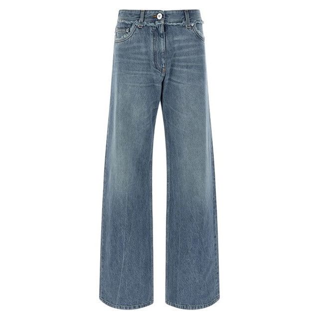 VERSACE Fringed Blue Jeans New & Authentic (Women's size:IT