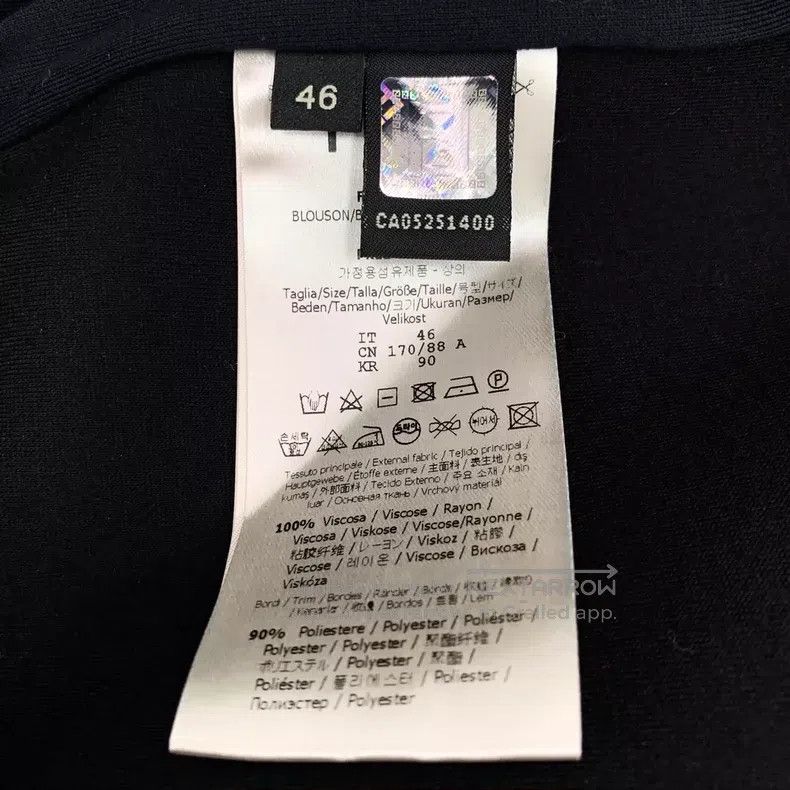 Fendi Fendi Black Little Monster Eye Collar Zipper Long Sleeve J Size US S / EU 44-46 / 1 - 7 Thumbnail
