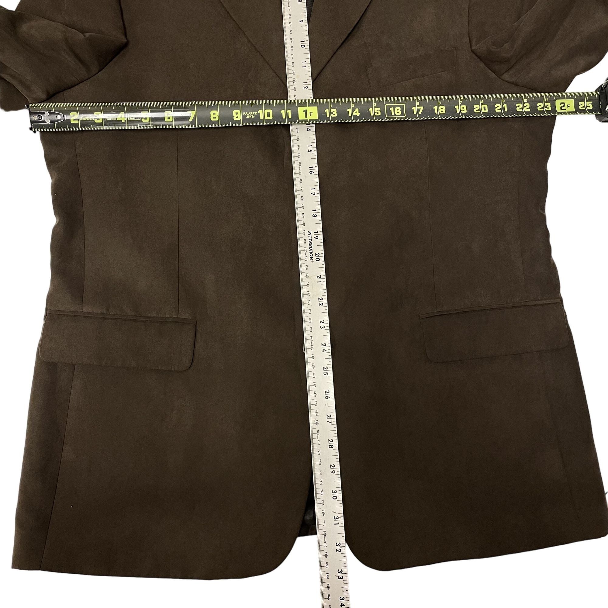Andrew Fezza Andrew Fezza Brown Sport Coat MICROFIBER 3 Btn Jacket Size 44R - 8 Thumbnail