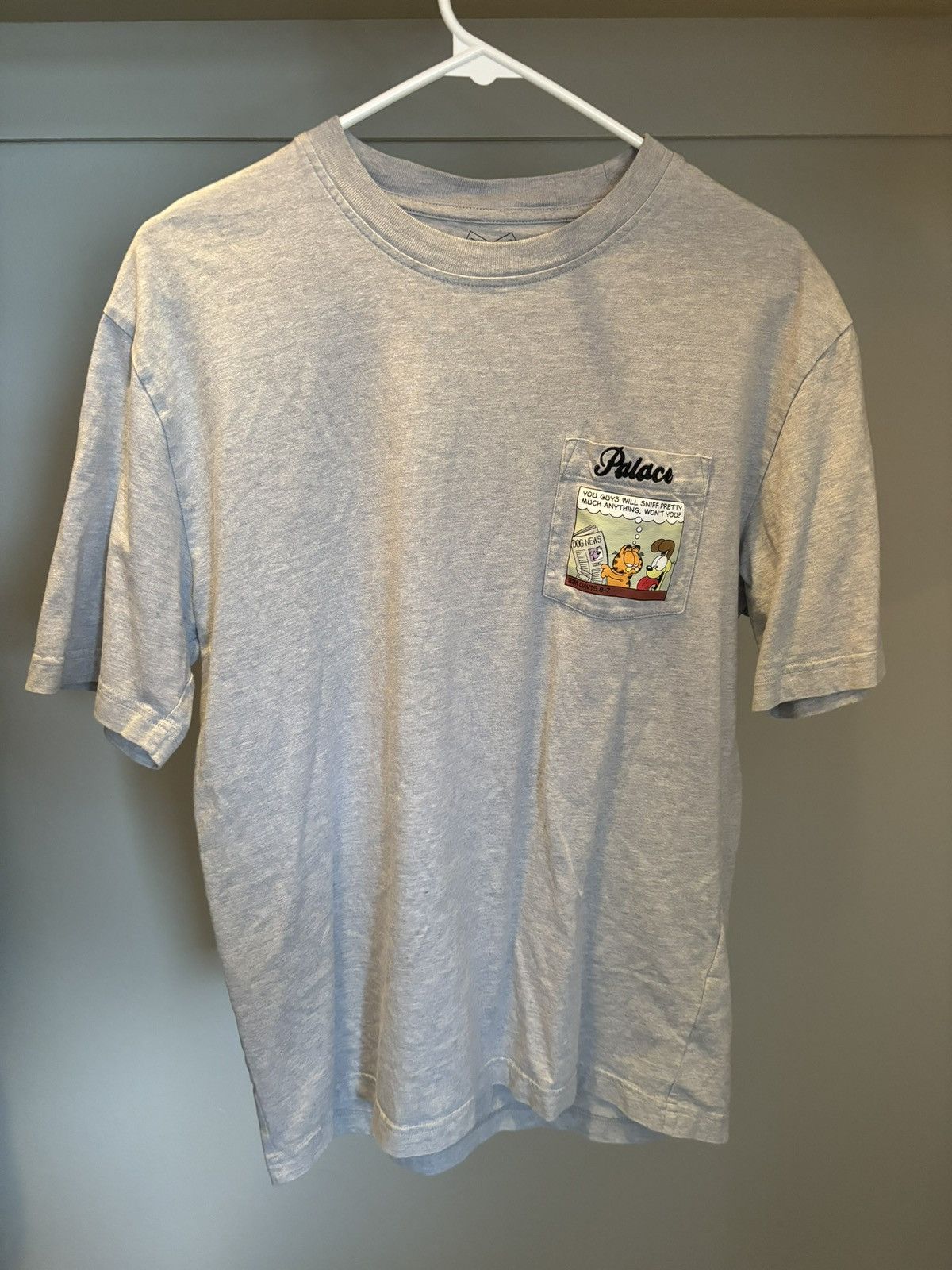 Palace Palace Garfield Pocket T-shirt Gray Size M Size US M / EU 48-50 / 2 - 1 Thumbnail