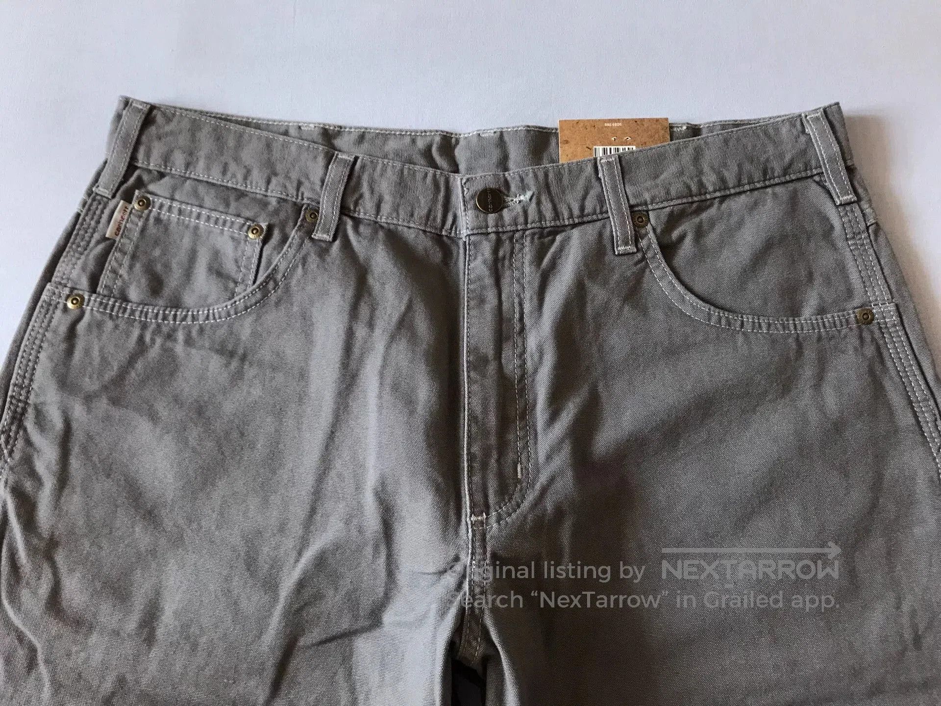 Carhartt Carhartt B159 Charcoal Canvas Work Pants W36L30. Size US 36 / EU 52 - 4 Thumbnail