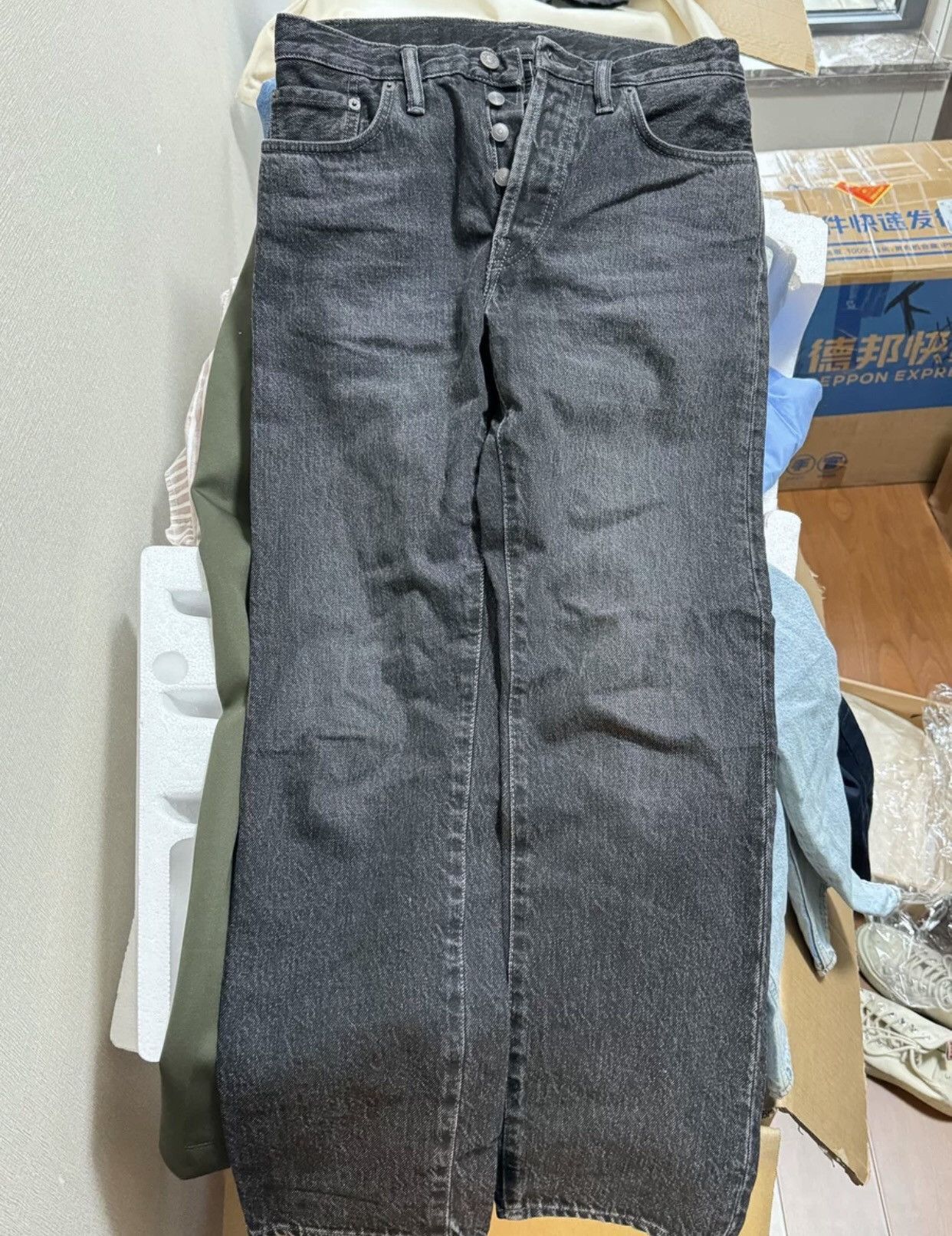 Acne Studios ACNE jeans black gray straight 9 - DMC Size US 30 / EU 46 - 1 Thumbnail