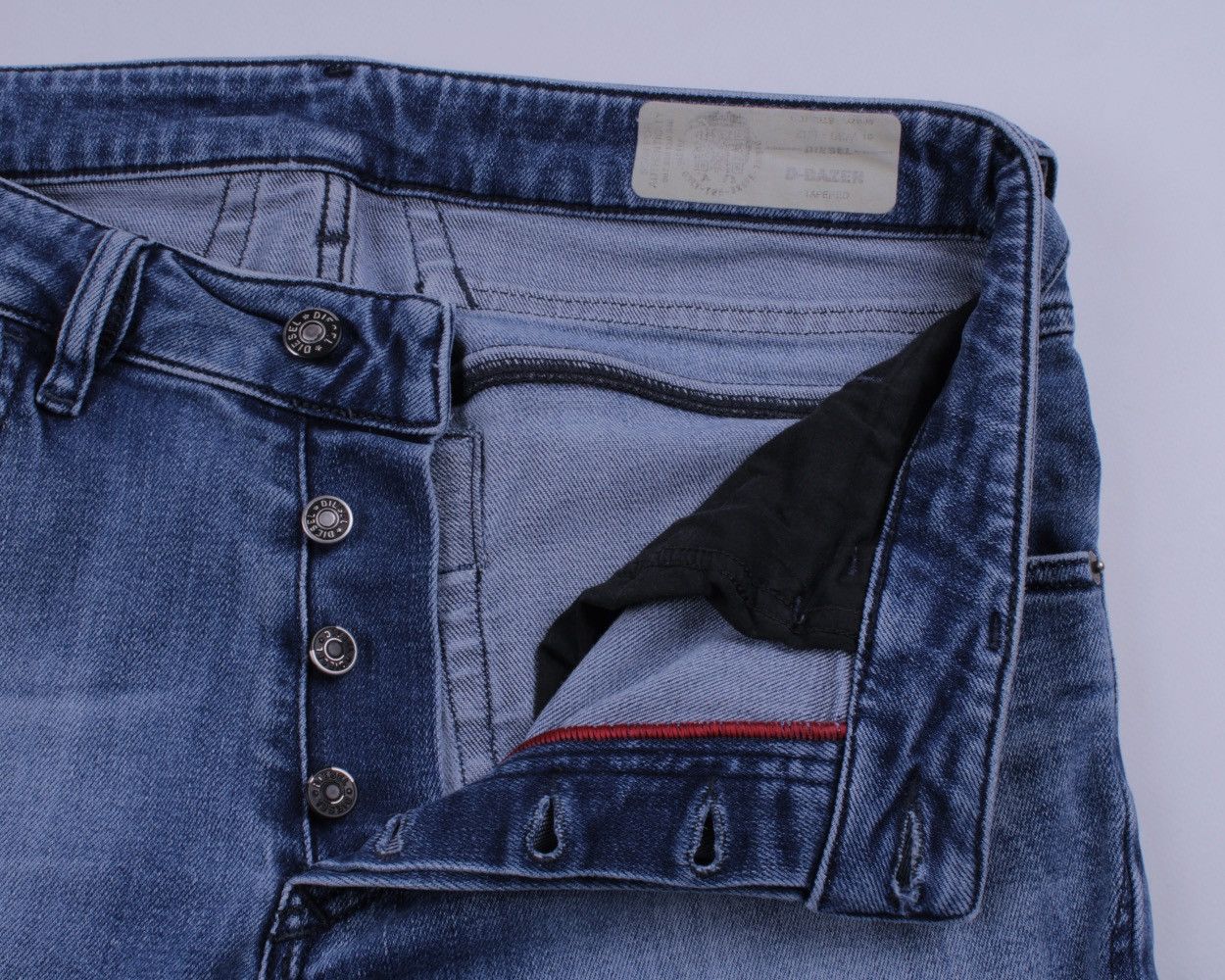 Diesel DIESEL D-BAZER Tapered Blue Slim Denim Stretch Jeans Size US 30 / EU 46 - 8 Thumbnail