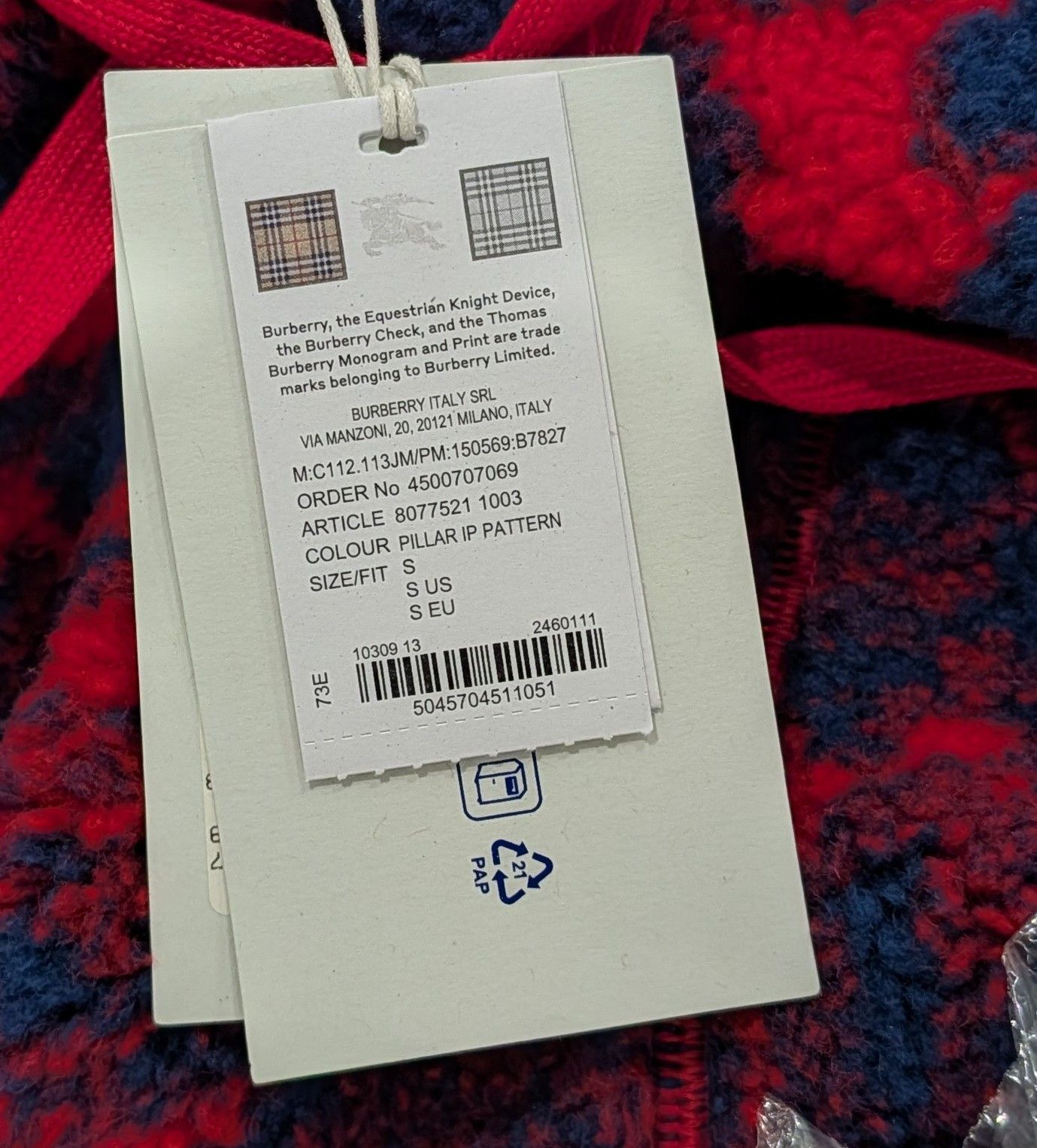 Burberry Burberry Abstract Rose Print Pullover Hoodie Rose Small Size US S / EU 44-46 / 1 - 10 Thumbnail