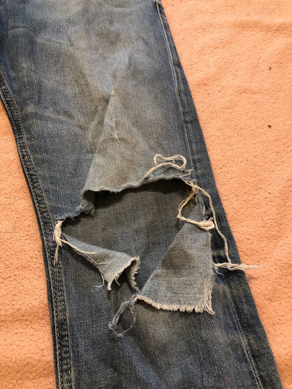 Diesel vintage blue jeans Diesel crazy Y2K size 33 streetwear Size US 33 - 9 Thumbnail