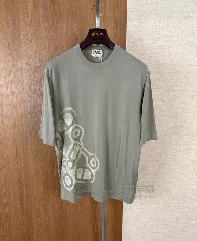 Hermes Hermes Pig Nose Knit Short Sleeve T-Shirt Size US L / EU 52-54 / 3 - 1 Thumbnail