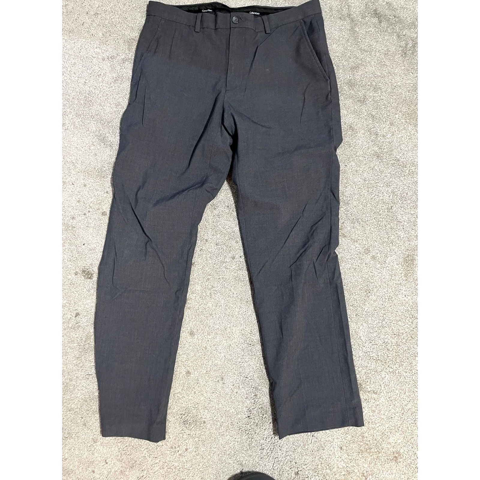 Calvin Klein Calvin Klein Men Dress Pants Gray 31x30 Body Fit Regular Size 31 Inseam 30 Size US 31 - 3 Thumbnail