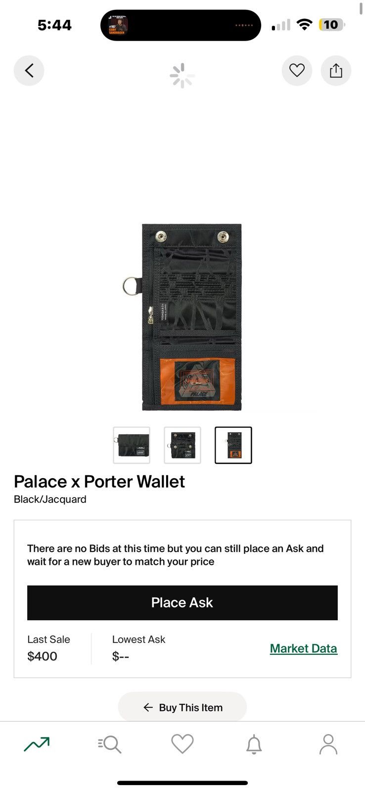 Palace PALACE/Porter Yoshida & Co Wallet Size ONE SIZE - 3 Thumbnail