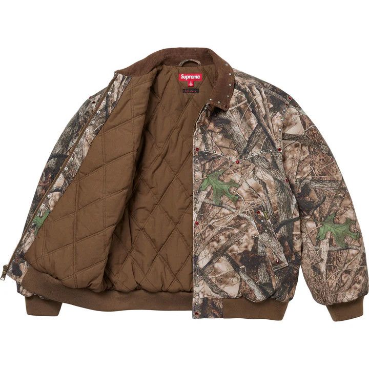 B.B. Simon × Supreme Supreme B.B. Simon Studded Camo Work Jacket Size US XL / EU 56 / 4 - 3 Thumbnail