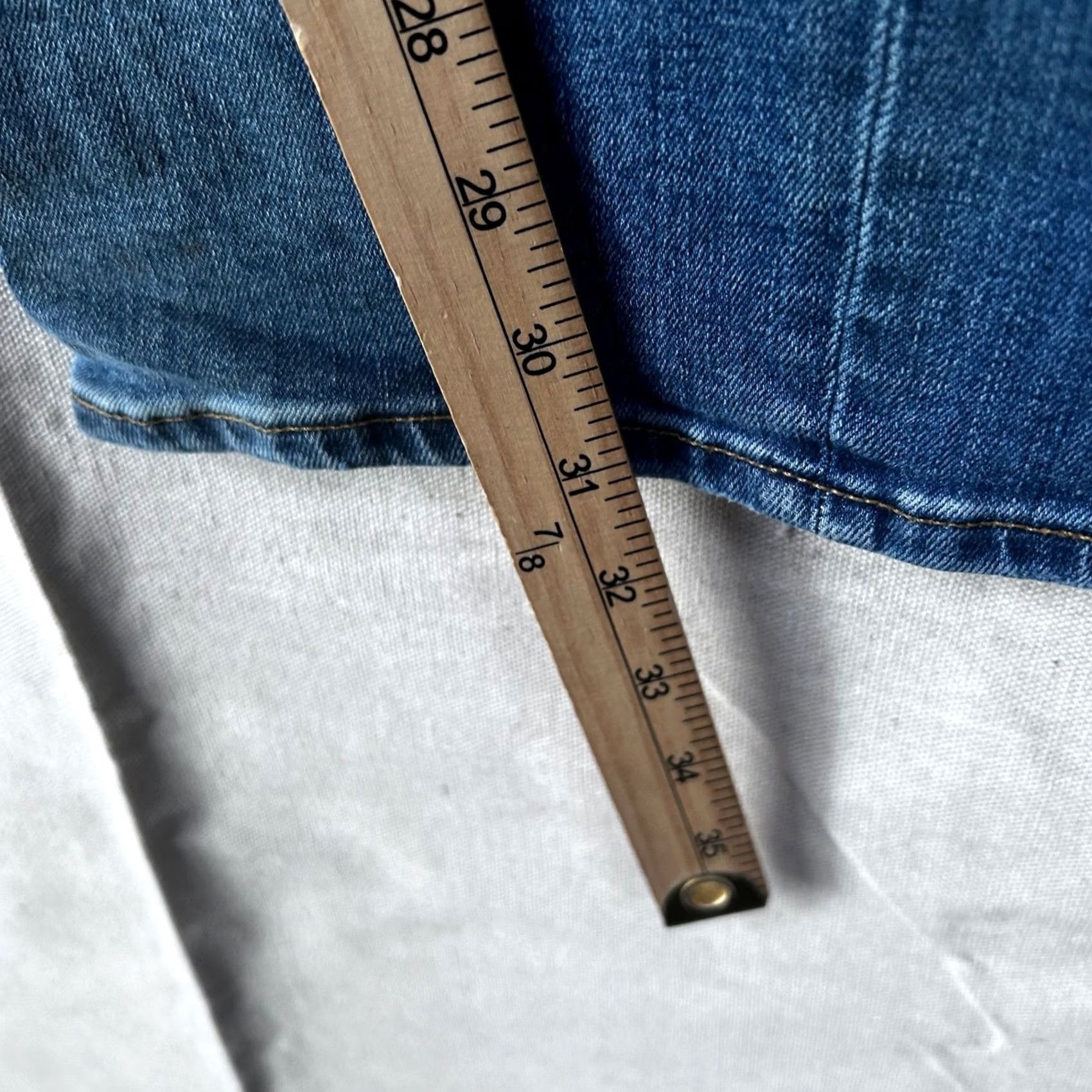 American Eagle Outfitters American Eagle Ne(x)t Level Flex Jeans 36x32 Blue Medium Wash Denim Mens Straight 5-Pocket Zip Button Regular Rise Mid Comfort Stretch Size US 36 / EU 52 - 5 Thumbnail