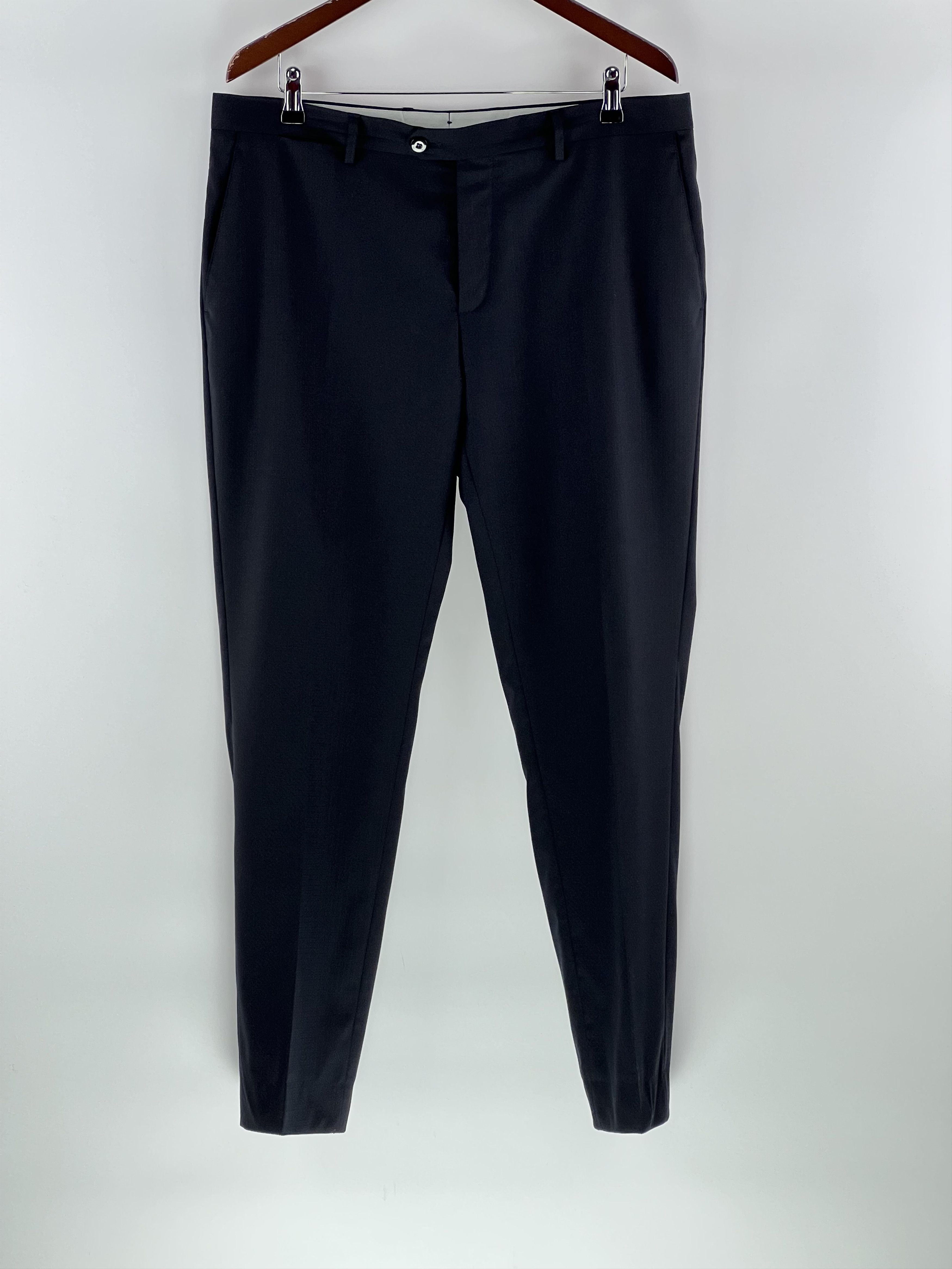 Etro Etro Navy Blue 100% Wool Trousers Size 54 Size 54R - 1 Thumbnail