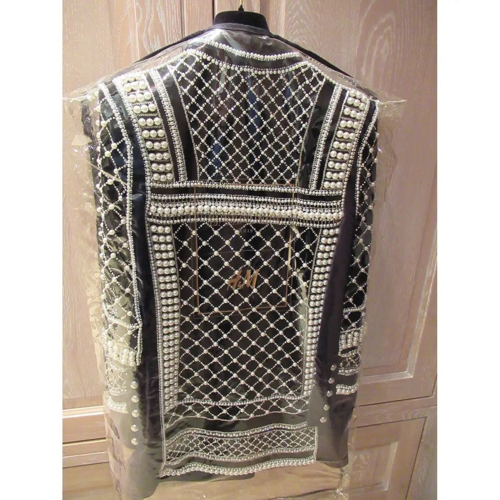 Balmain Balmain Velvet Pearl Blazer Extremely Rare Size M / US 6-8 / IT 42-44 - 3 Thumbnail