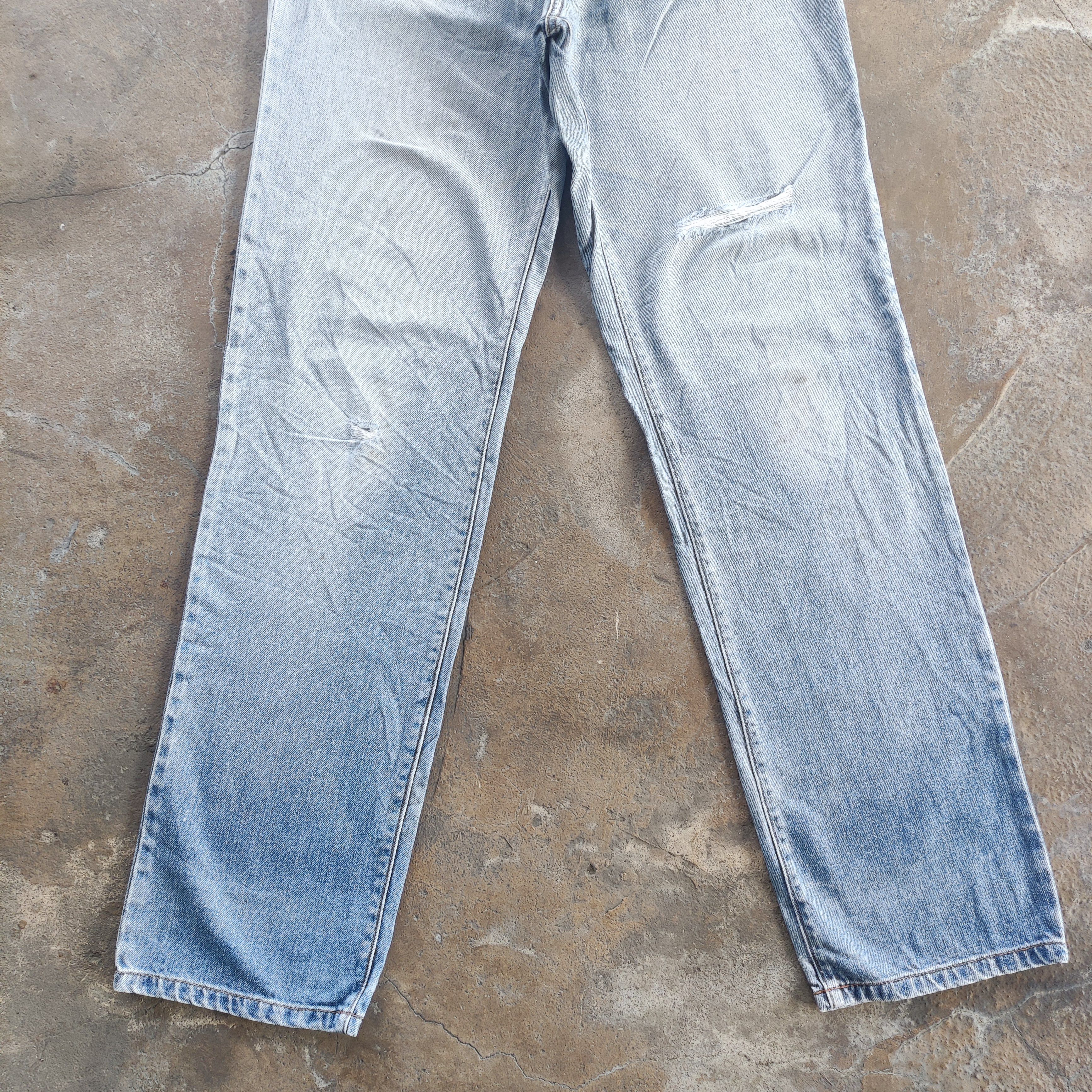 Japanese Brand Vintage Japanese Brand Jeans Faded Ripped Pants Size US 34 / EU 50 - 7 Thumbnail