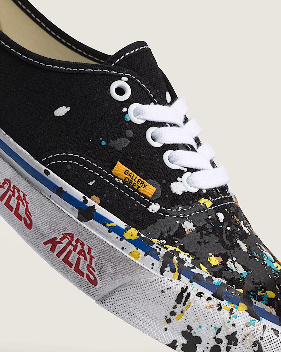Gallery Dept. × Vans Vans Authentic Reissue 44 Gallery Dept. Art That Kills Black Size US 13 / EU 46 - 4 Thumbnail