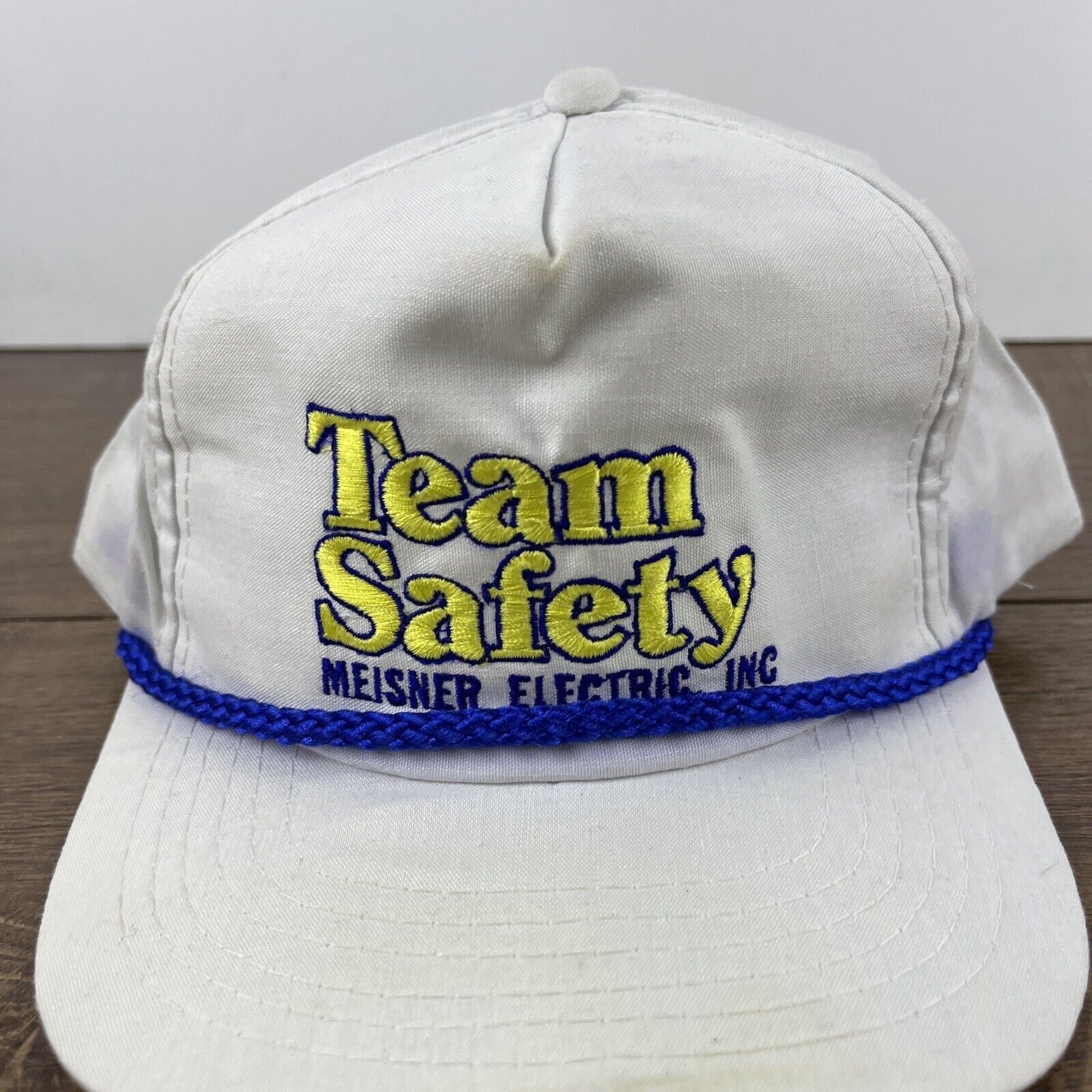 The Unbranded Brand Meisner Electric Hat Meisner White Hat Adjustable Snapback A Size ONE SIZE - 7 Thumbnail