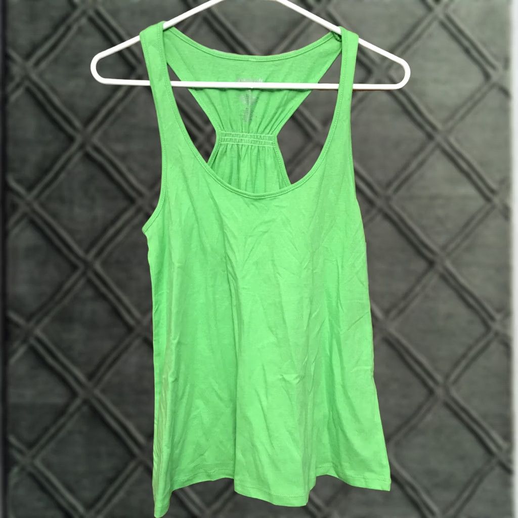 Vintage Boxercraft Tank Women S Green Racerback Sleeveless Scoop Neck Casual Basic 100% Cotton NWT Small Lightweight Summer Size S / US 4 / IT 40 - 1 Thumbnail