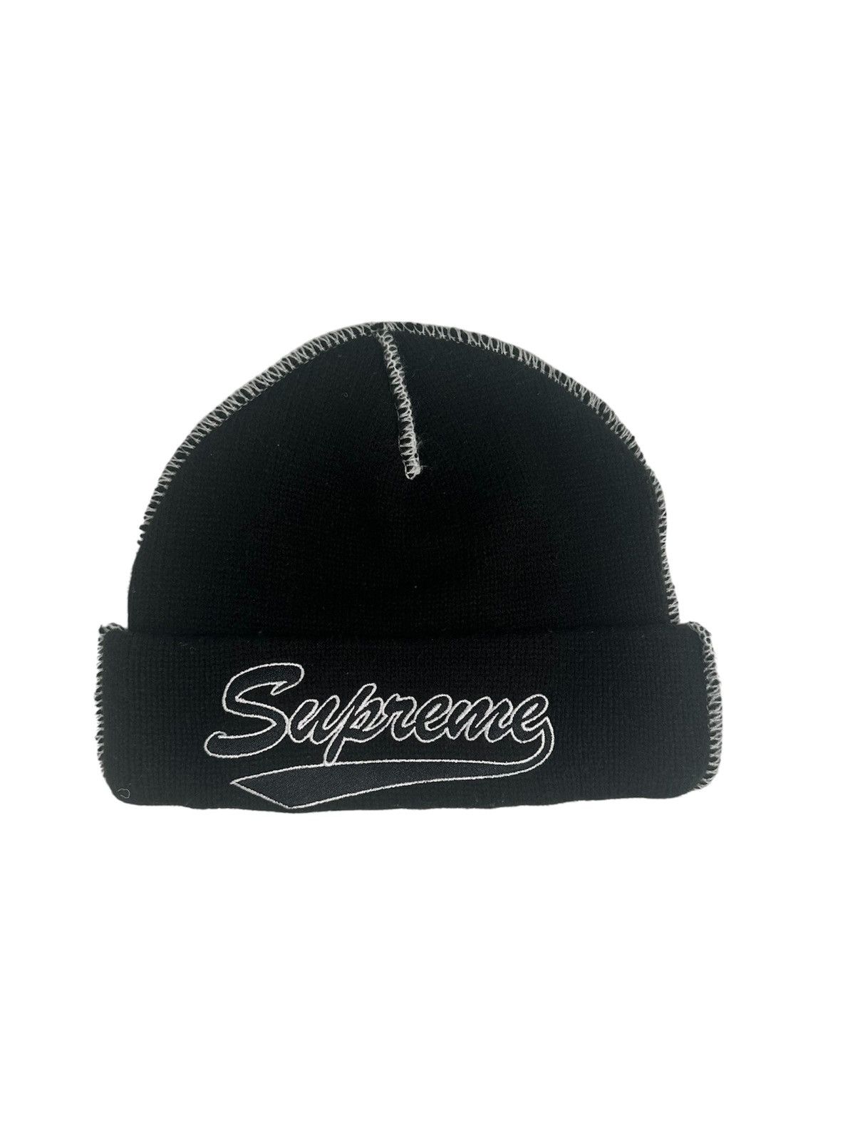 Supreme Supreme contrast stitch beanie Size ONE SIZE - 1 Preview
