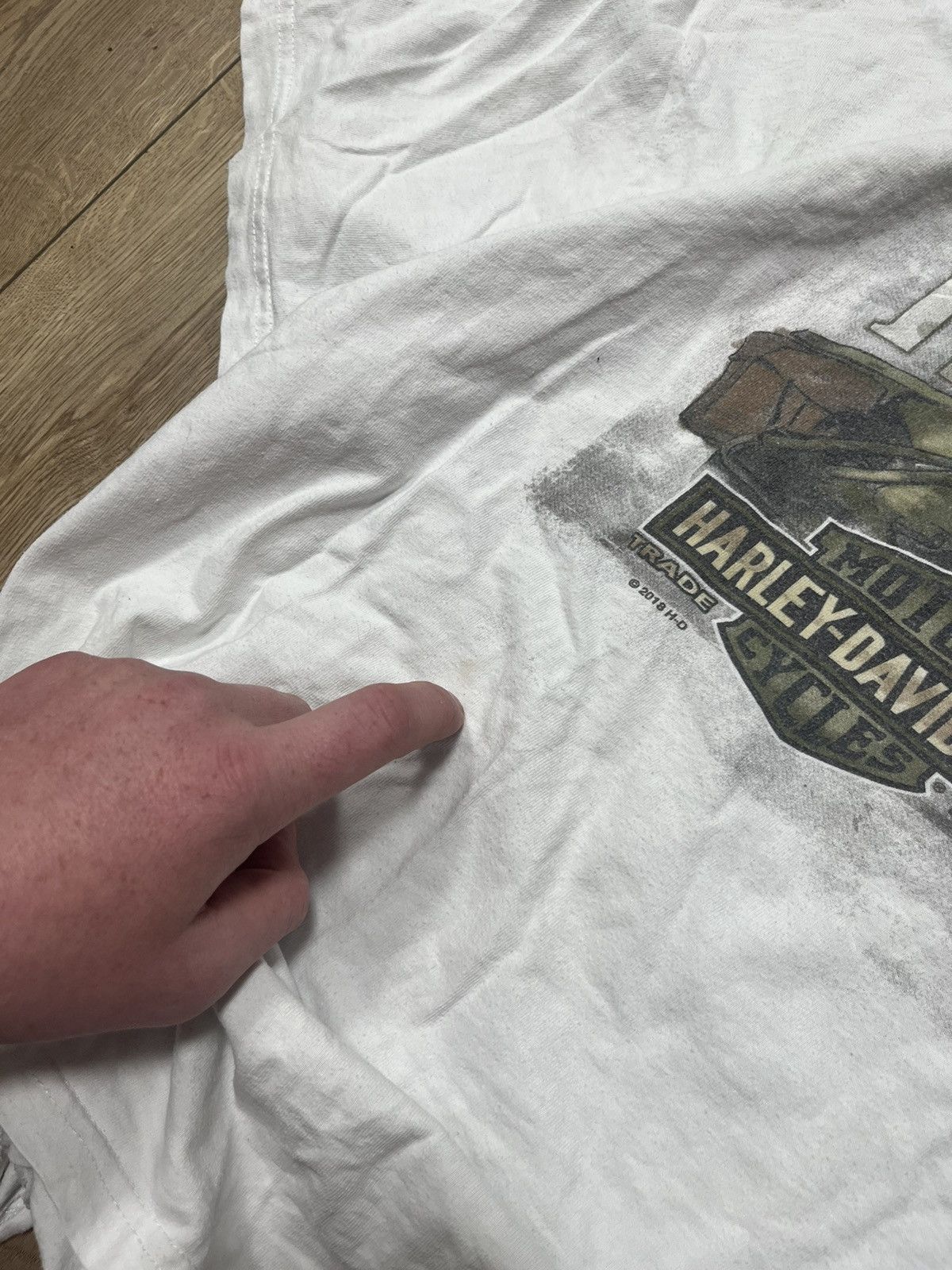 Harley Davidson × Vintage Vtg Harley Davidson rare t Shirt Size US XXL / EU 58 / 5 - 11 Thumbnail