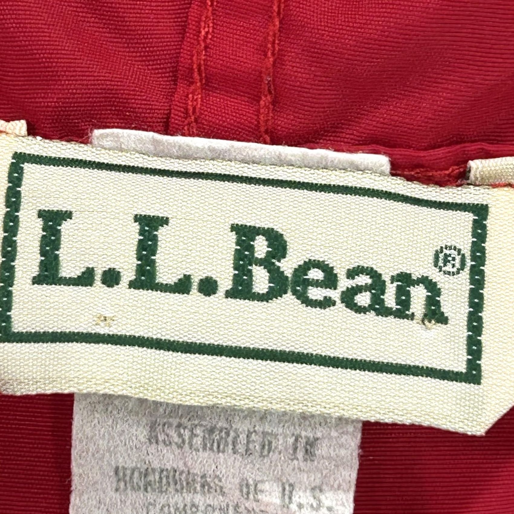 Vintage VTG LL Bean Jacket Mens Large Red Hooded Anorak 1/4 Zip Pullover Windbreaker Jacket Size US L / EU 52-54 / 3 - 5 Thumbnail