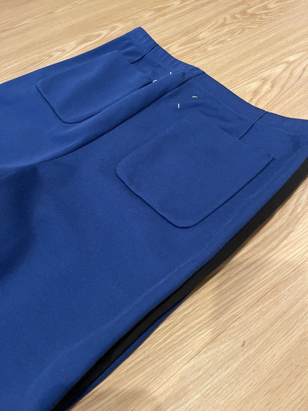 Maison Margiela Maison Margiela Blue Tuxedo Track Pants Size US 32 / EU 48 - 6 Thumbnail
