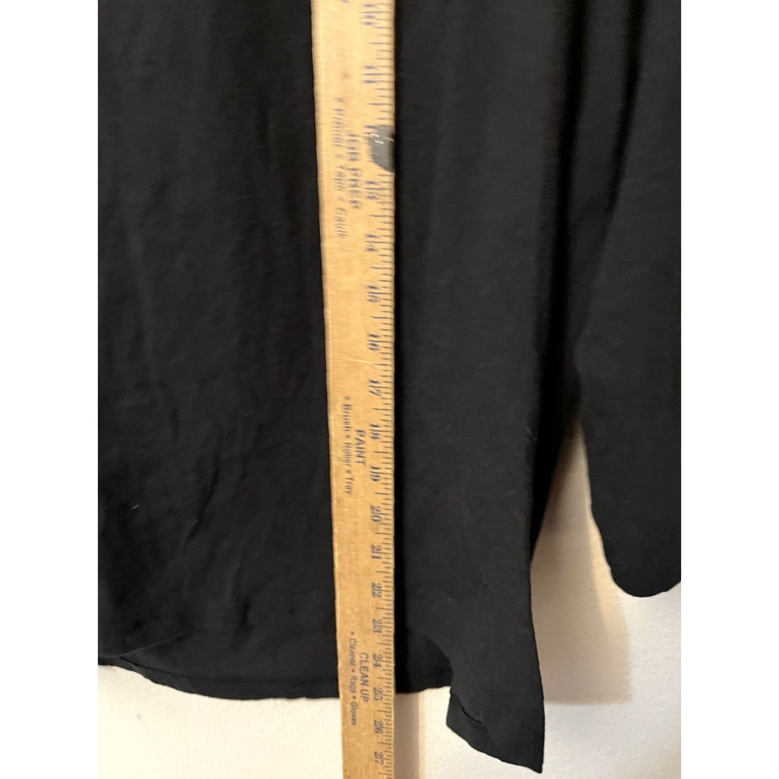 Lands' End Lands' End Black 3/4 Sleeve Cowl Neck Tunic Shirt XL Womens Lands' End XL Black Tunic Shirt Dressy Casual Knit Cotton Polyester All Seasons Easy Care Size XL / US 12-14 / IT 48-50 - 4 Thumbnail